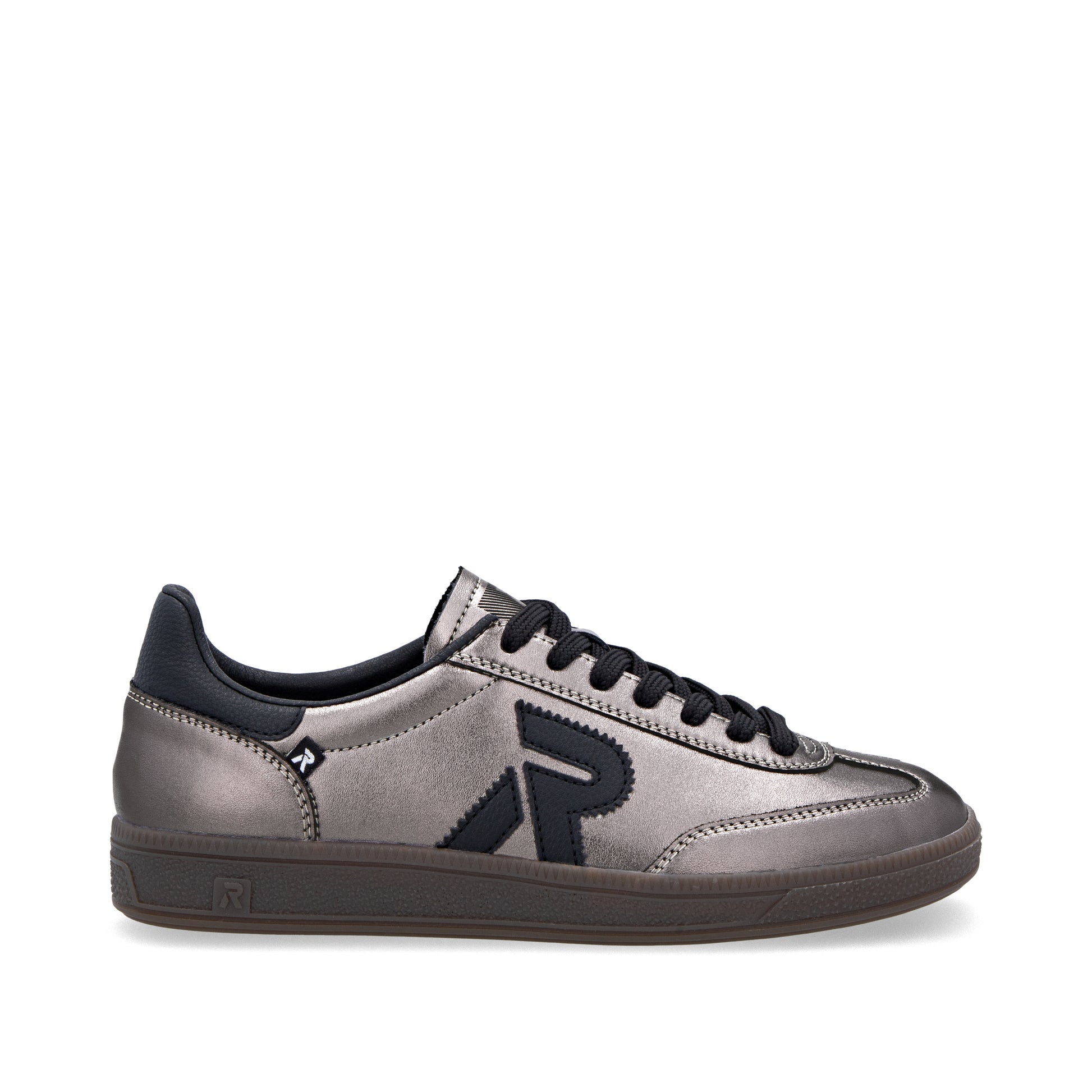 Silver/Platinum Elasticated Shoes for Women | Rieker W2200-91