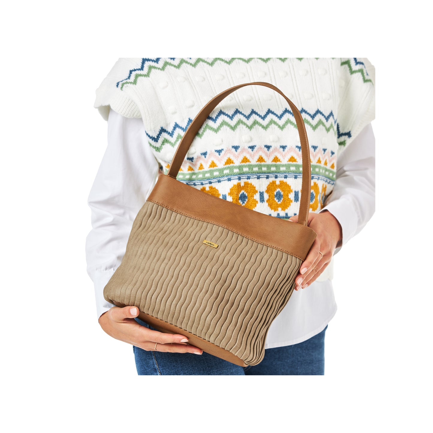 Rieker Woman's Bags - Beige | H1654-60