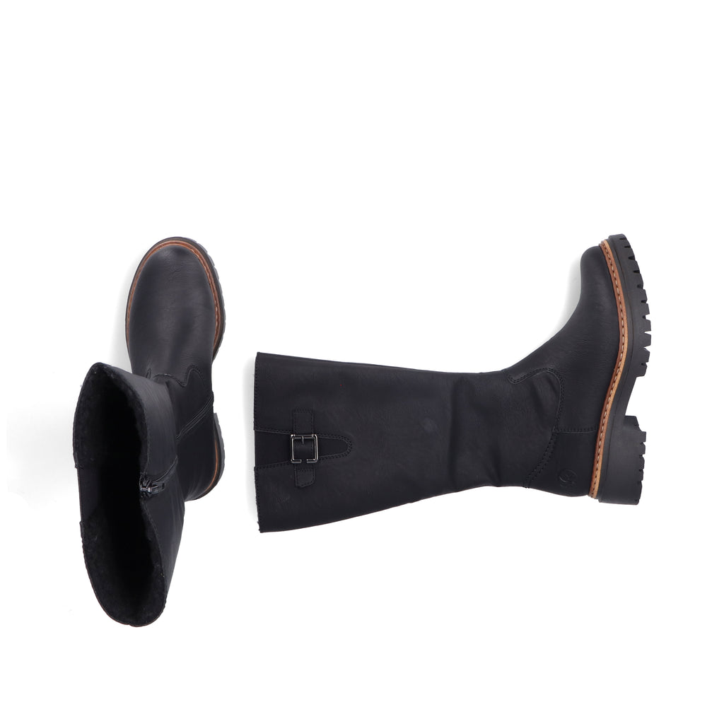 Black Zip Boots for Women | Rieker 72694-00