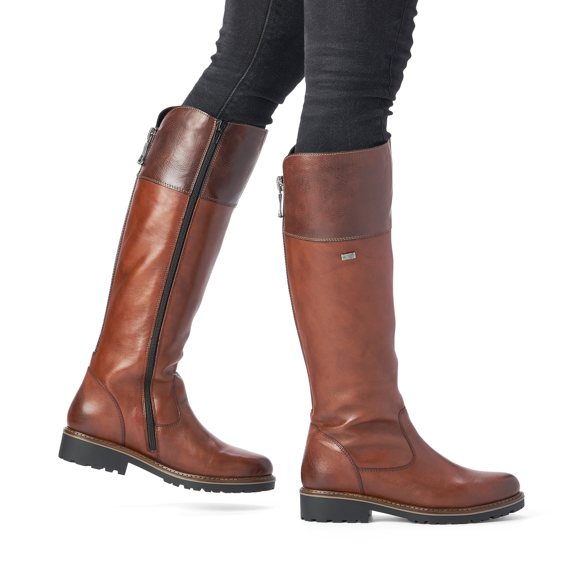 Brown Zip Boots for Women | Remonte R6581-22