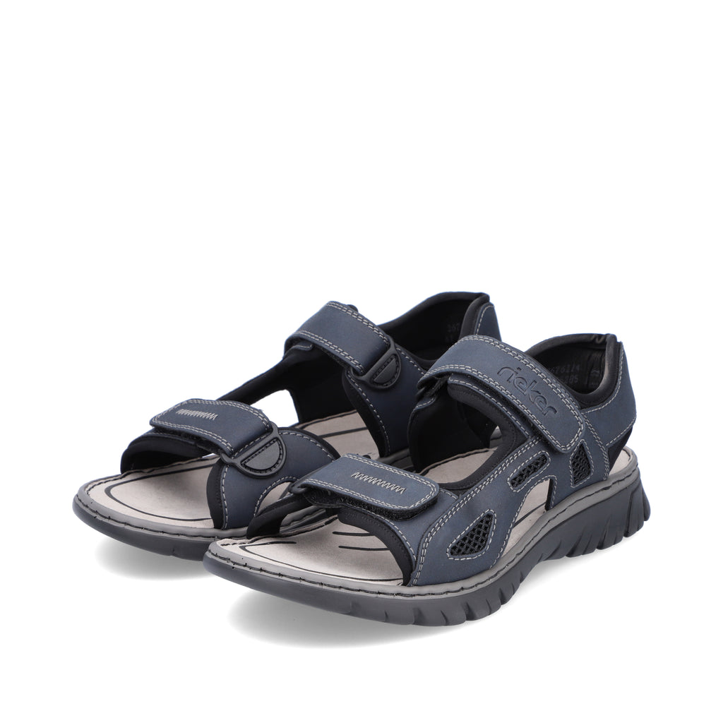 Blue Hook & Loop Sandals for Men | Rieker 26761-14