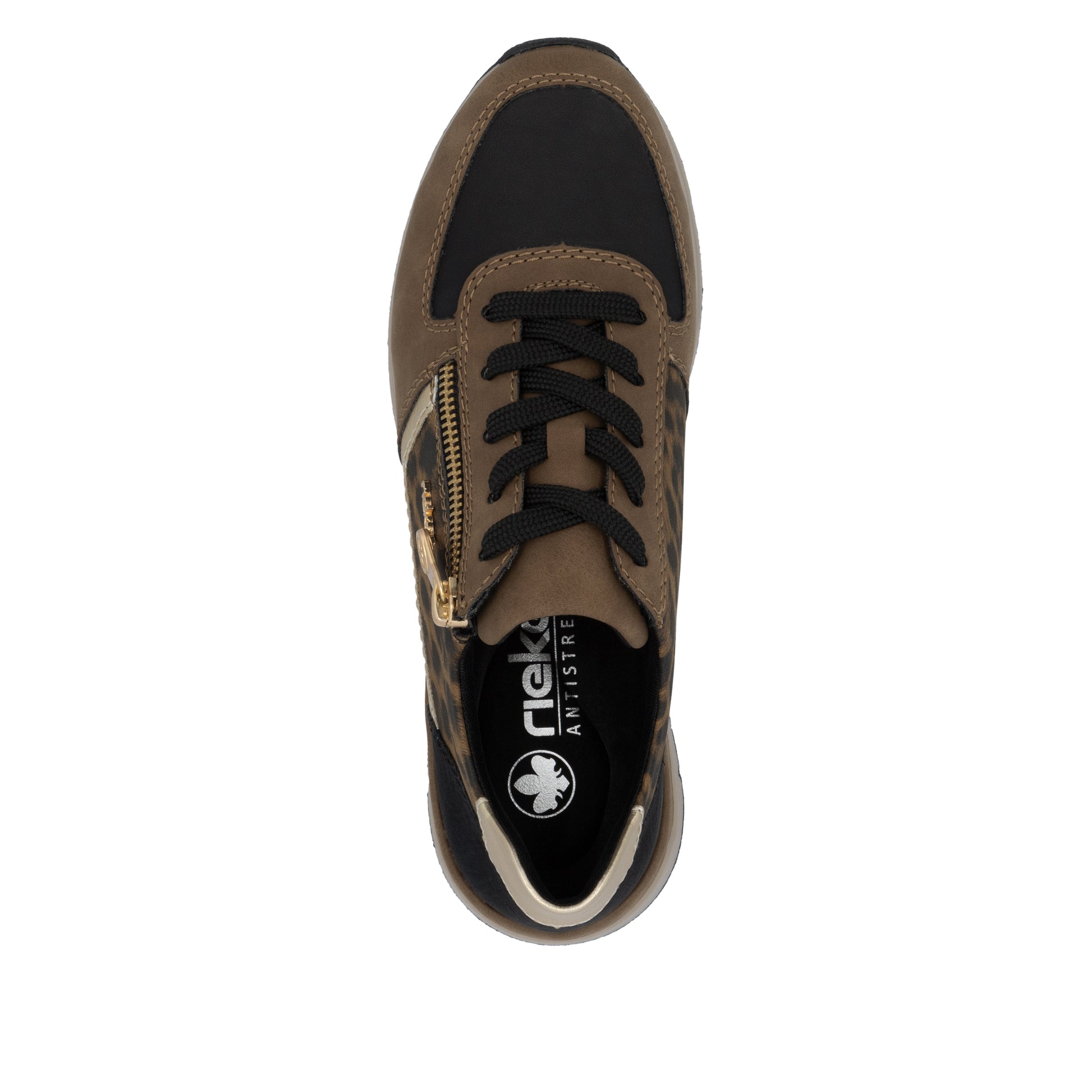 Brown Zip Shoes for Women | Rieker 58902-24