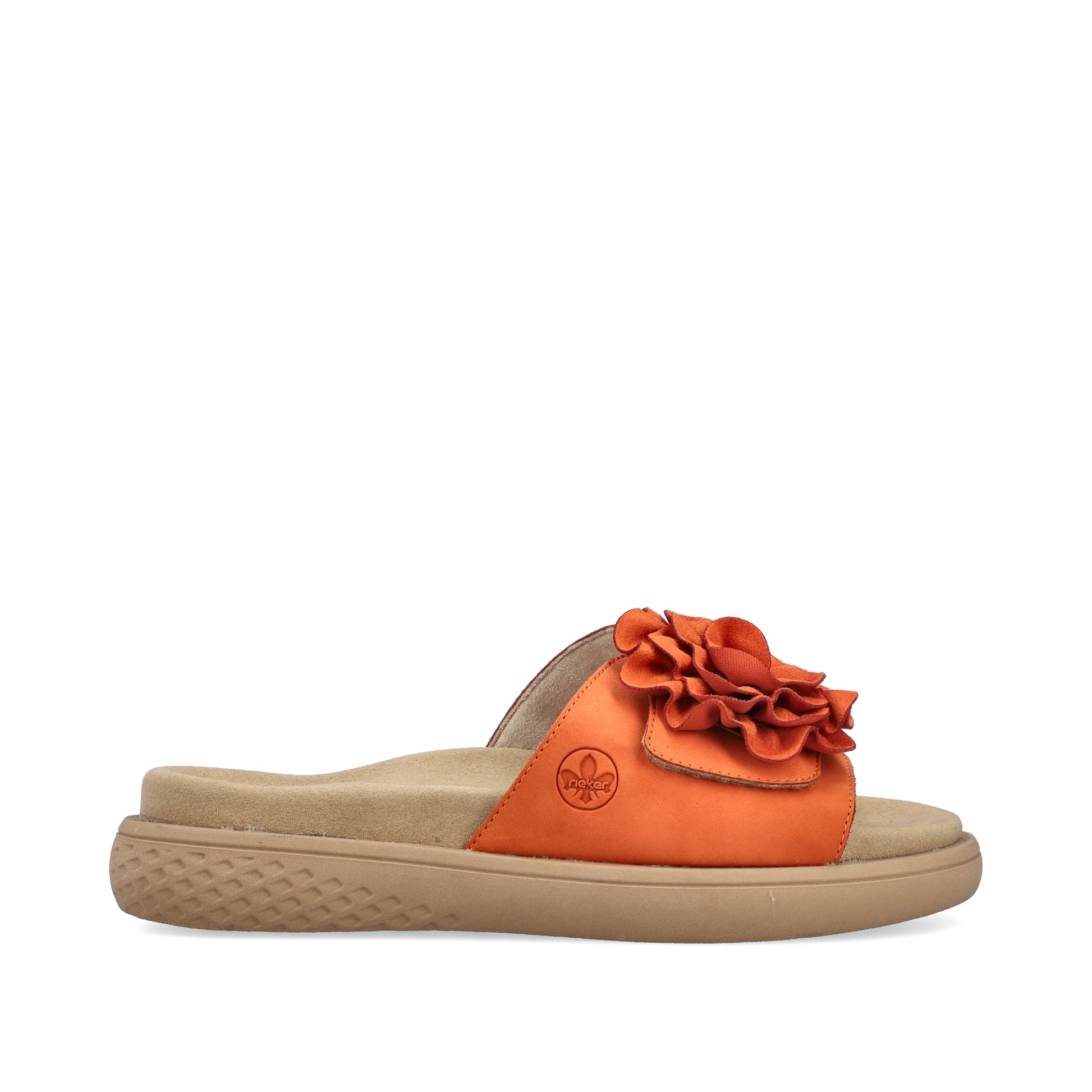 Orange Hook & Loop Sandals for Women | Rieker V1562-38