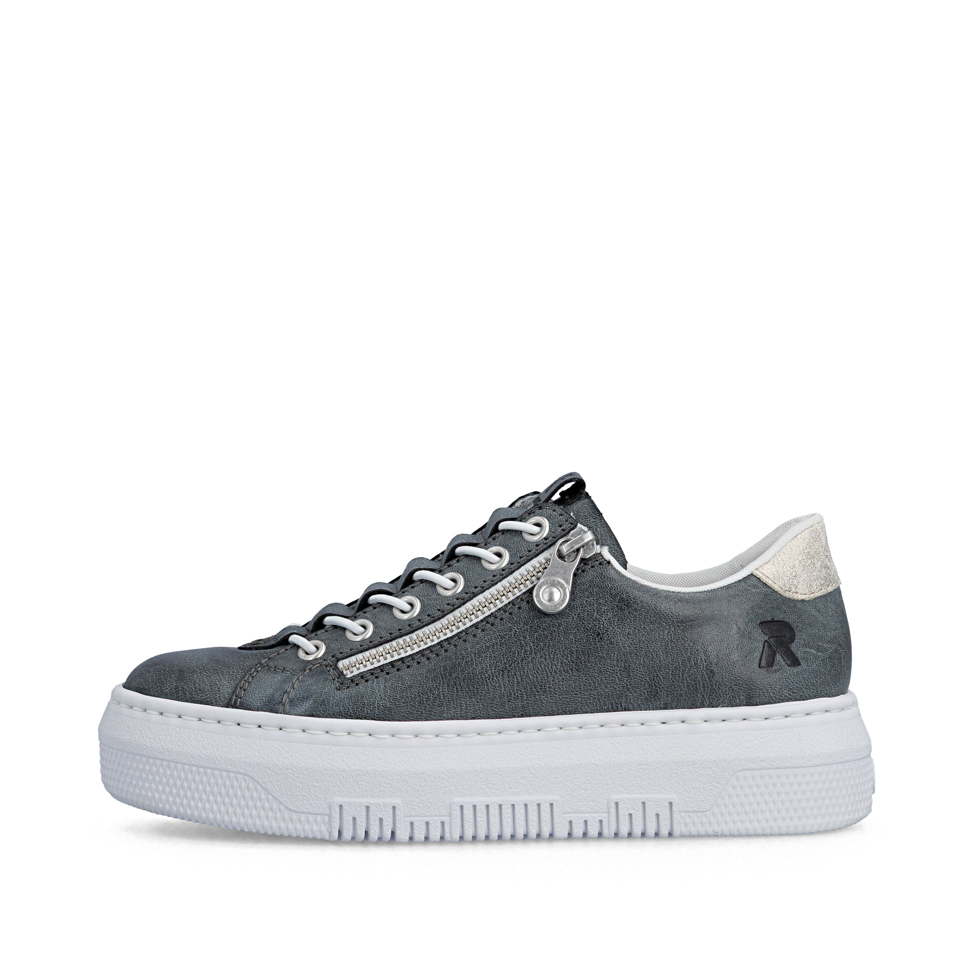 Blue Zip Shoes for Women | Rieker M1953-14