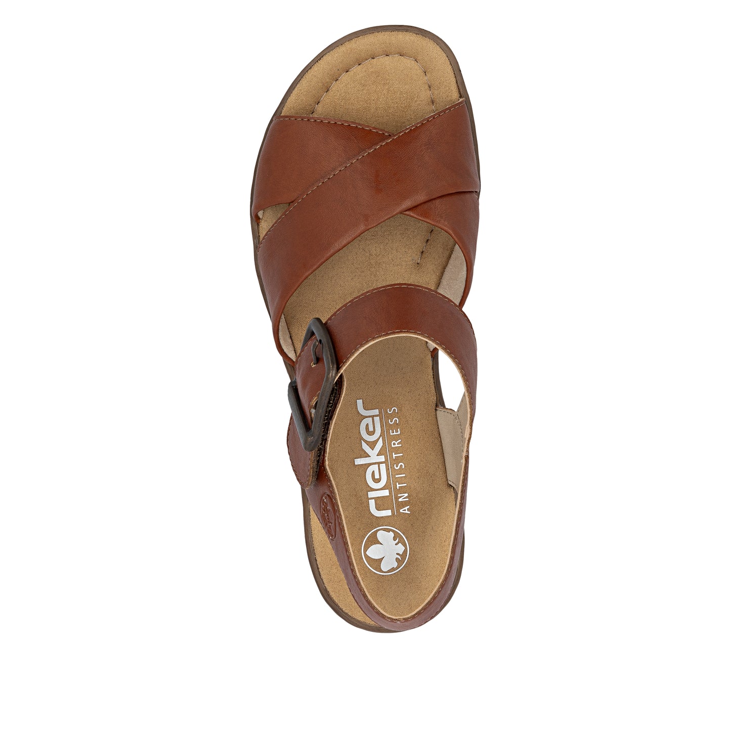 Rieker Women's Wedge Sandal - Brown | 63795-22
