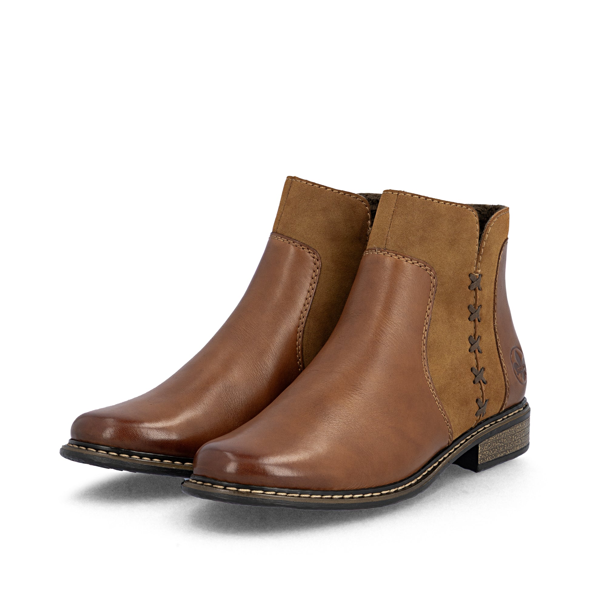Brown Zip Boots for Women | Rieker Z4951-24