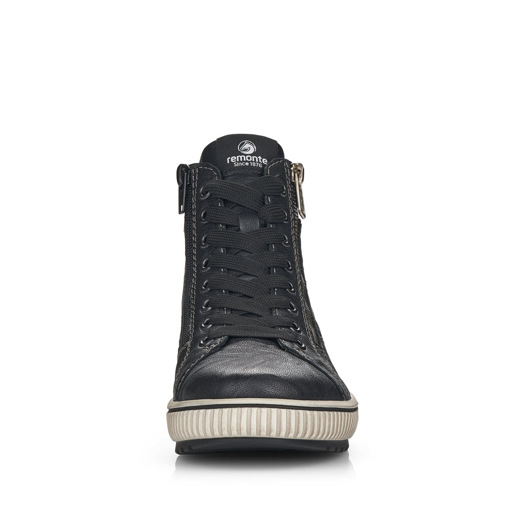 Black Zip Boots for Women | Remonte D0772-01
