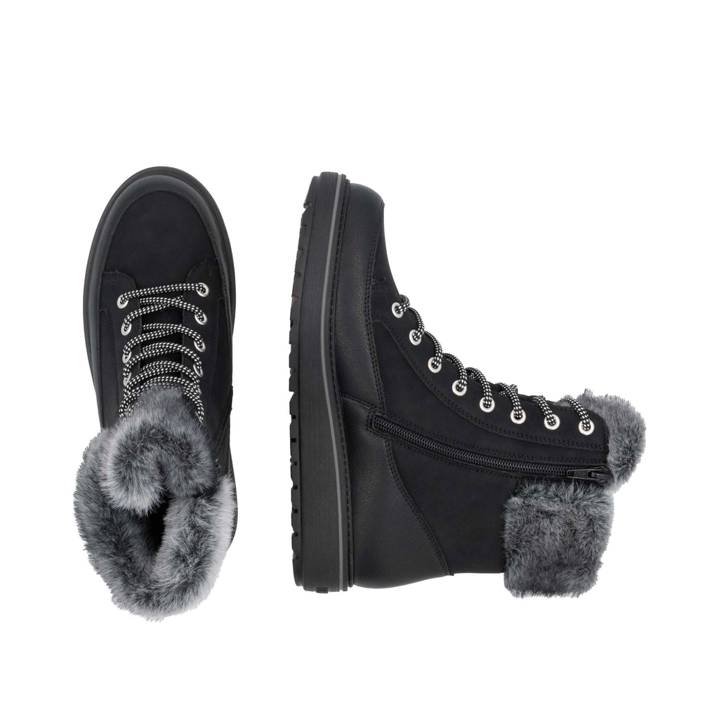 Black Zip Boots for Women | Remonte D0U78-03