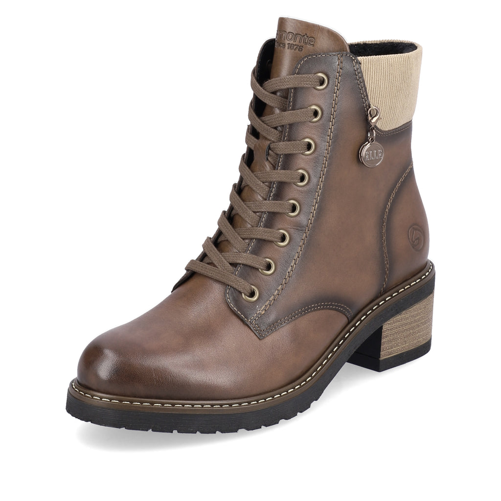 Brown Zip Boots for Women | Remonte D1A70-22
