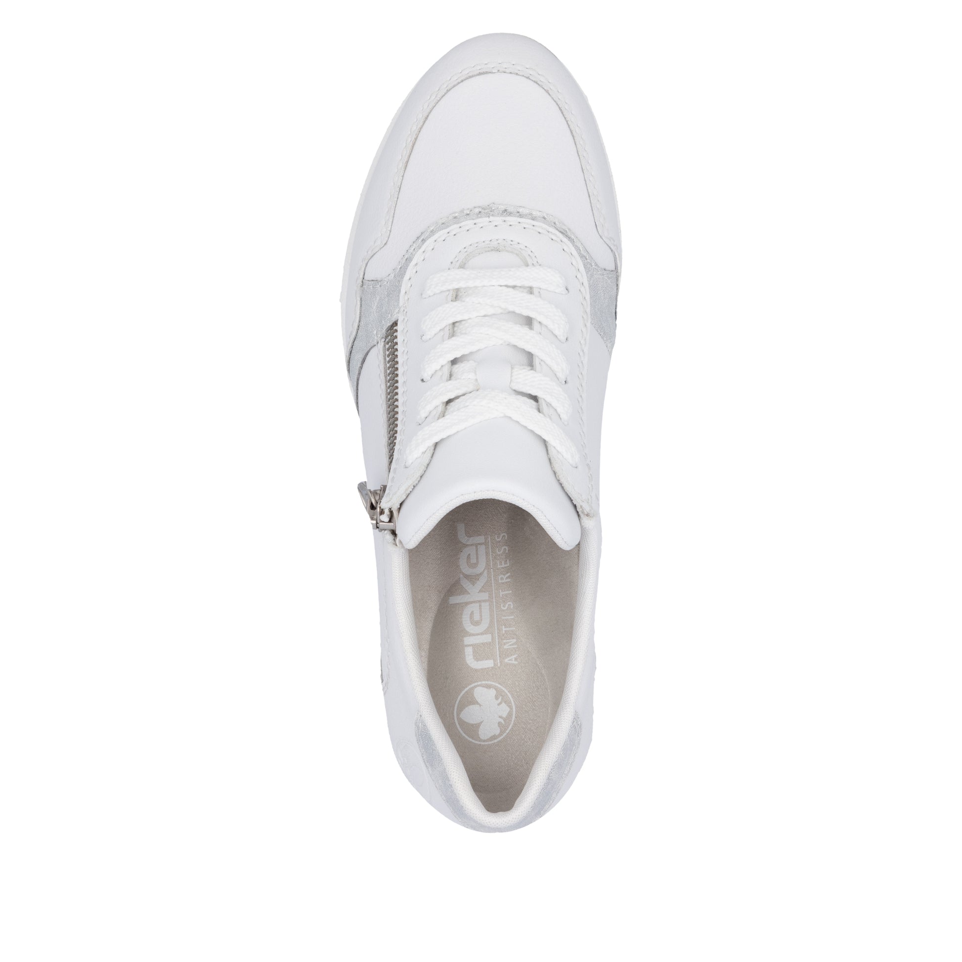 White Zip Shoes for Women | Rieker N9301-80