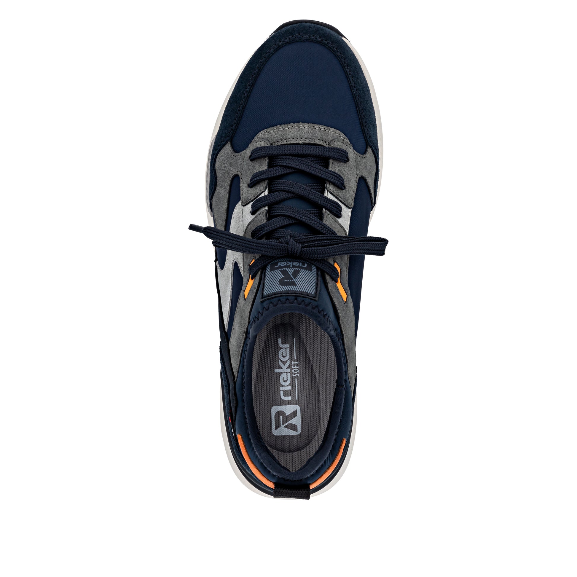 Blue Elasticated Shoes for Men | Rieker U1403-15