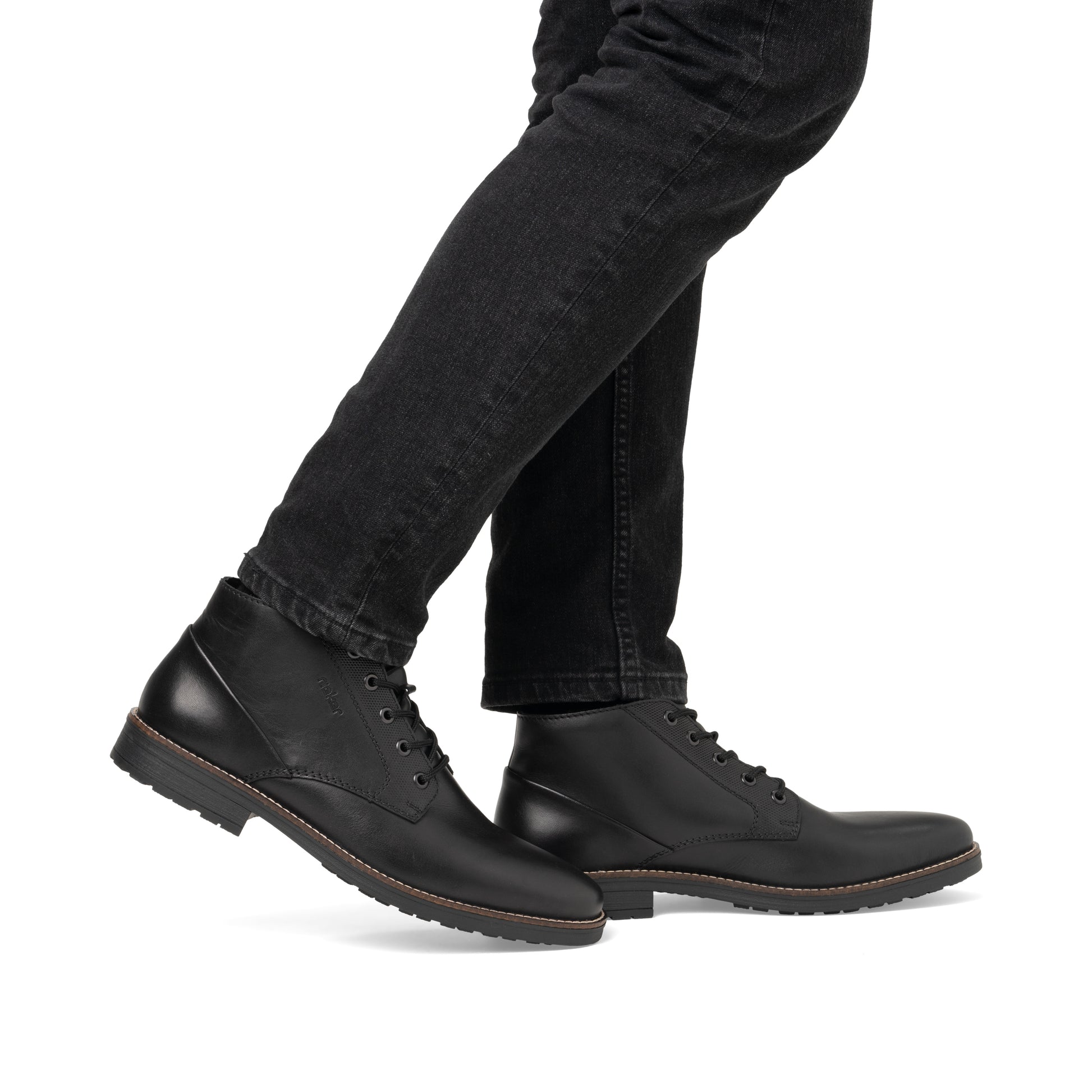 Black Elasticated Boots for Men | Rieker 33207-00