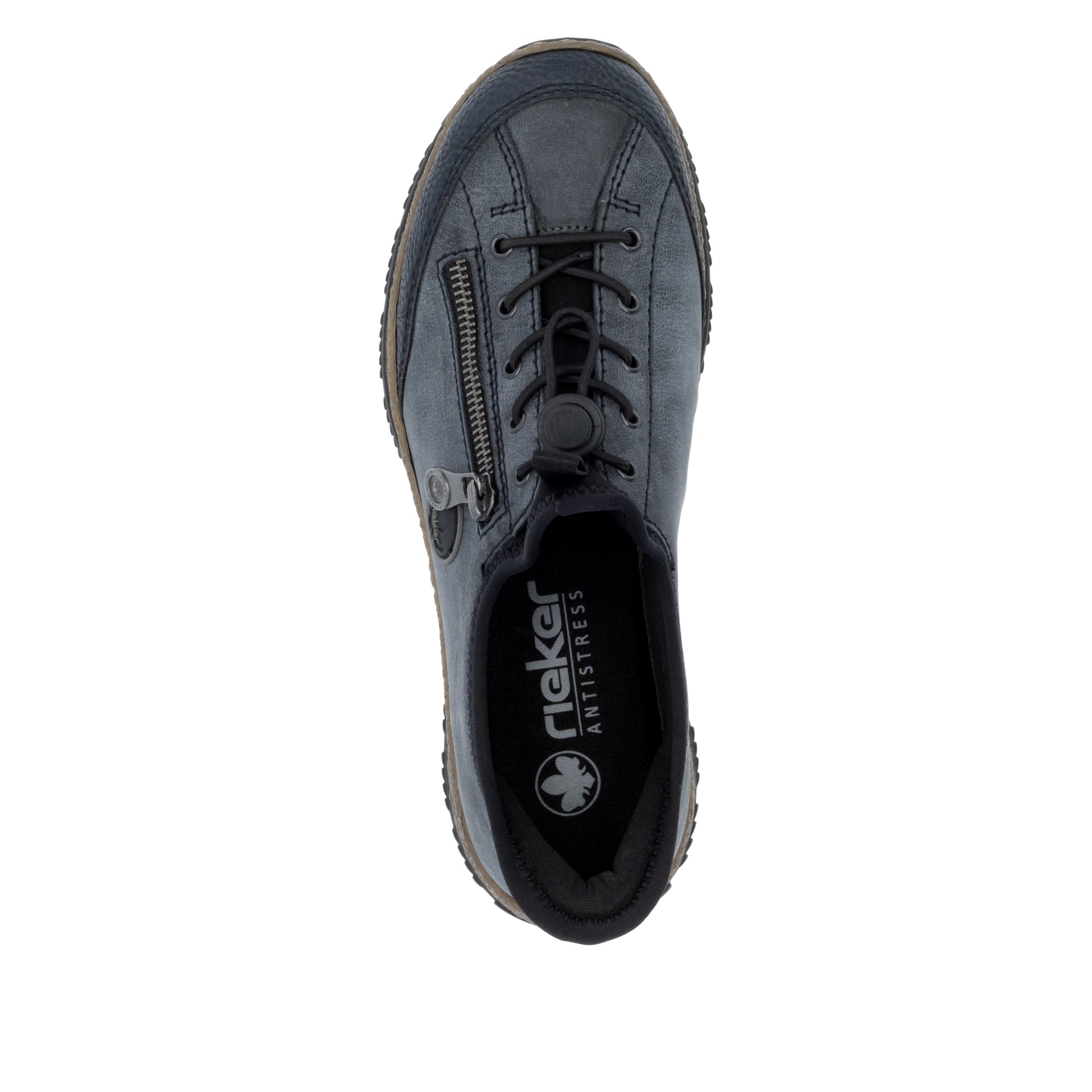 Blue Elasticated Shoes for Women | Rieker N3267-14