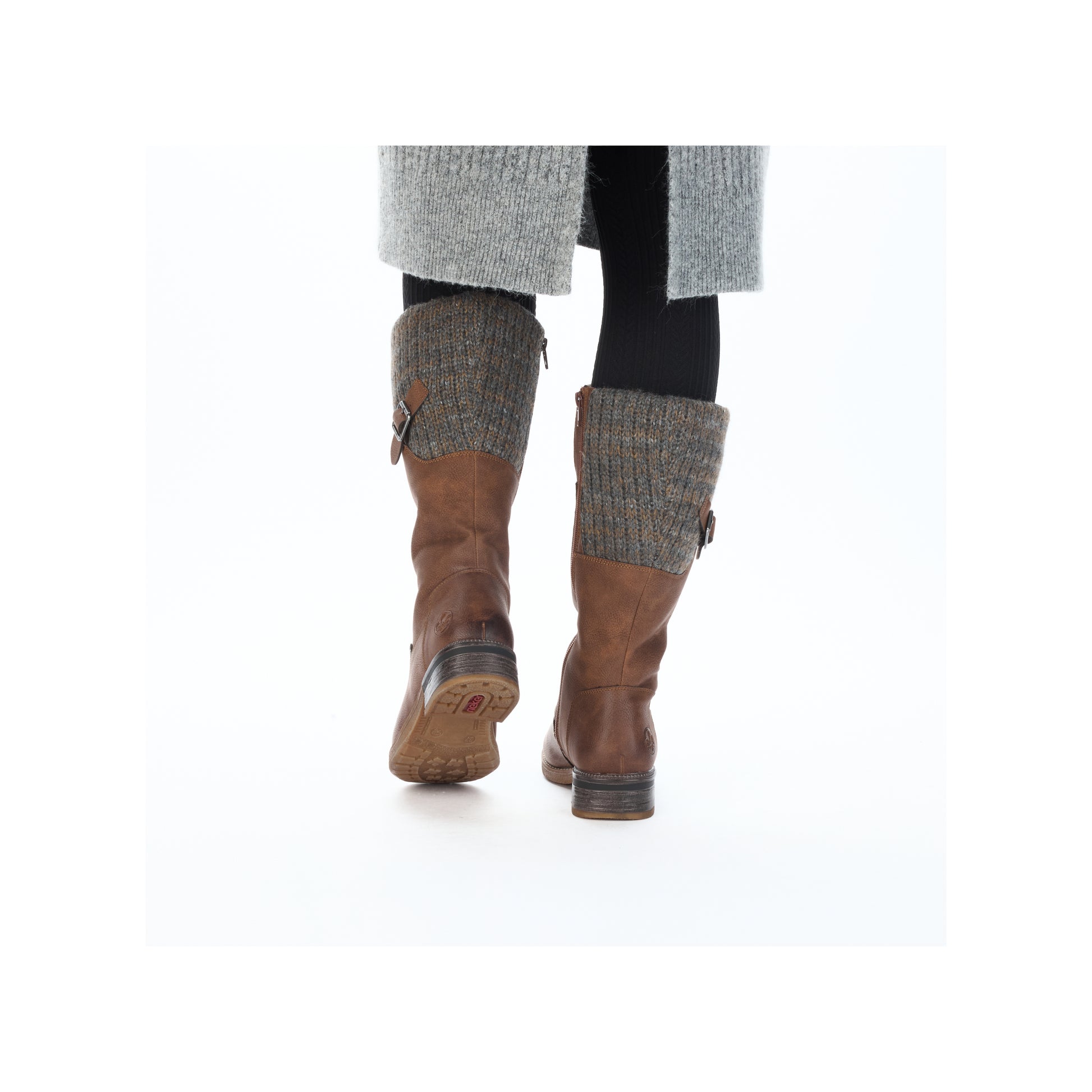 Brown Zip Boots for Women | Rieker 94692-24