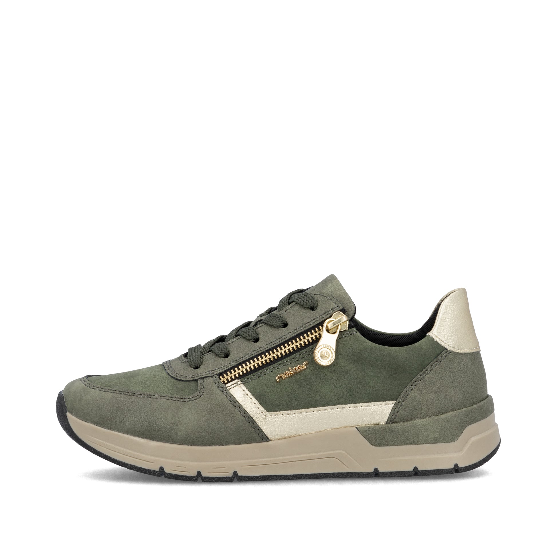 Green Zip Shoes for Women | Rieker 58902-54