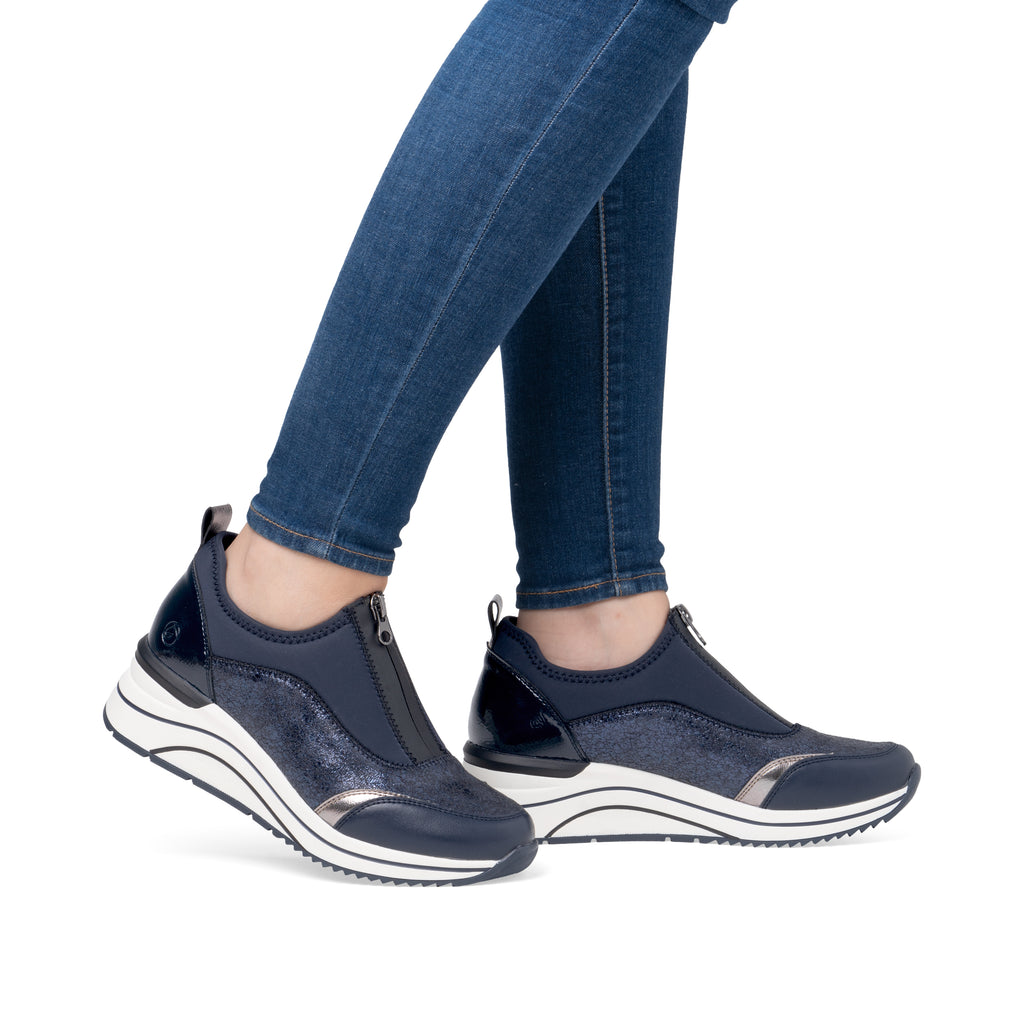 Blue Zip Shoes for Women | Remonte D0T08-12