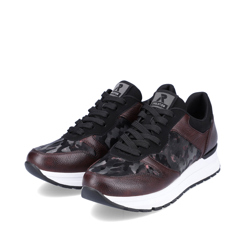 Red Lace-Up Shoes for Women | Rieker Sport 40804-35