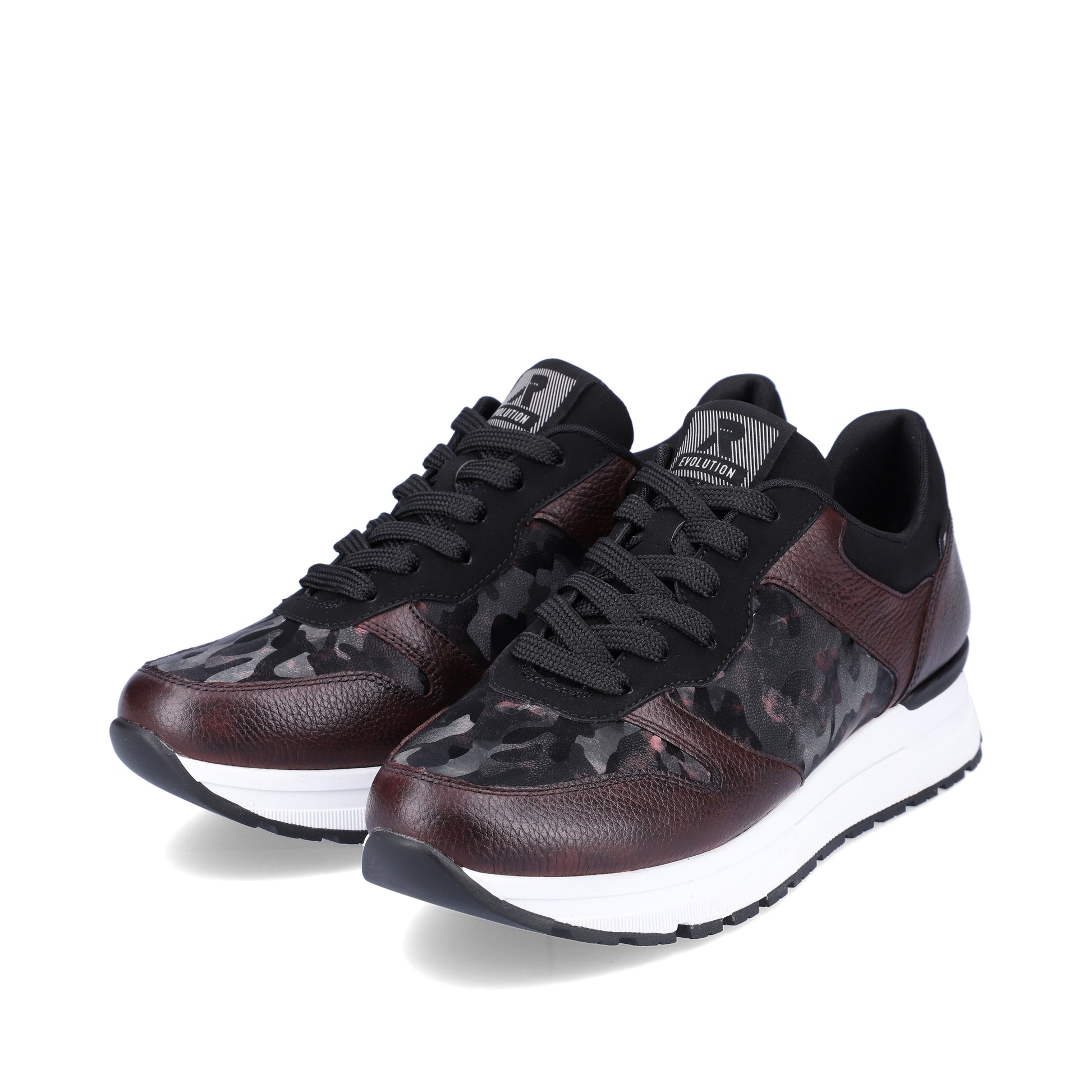 Red Lace-Up Shoes for Women | Rieker Sport 40804-35
