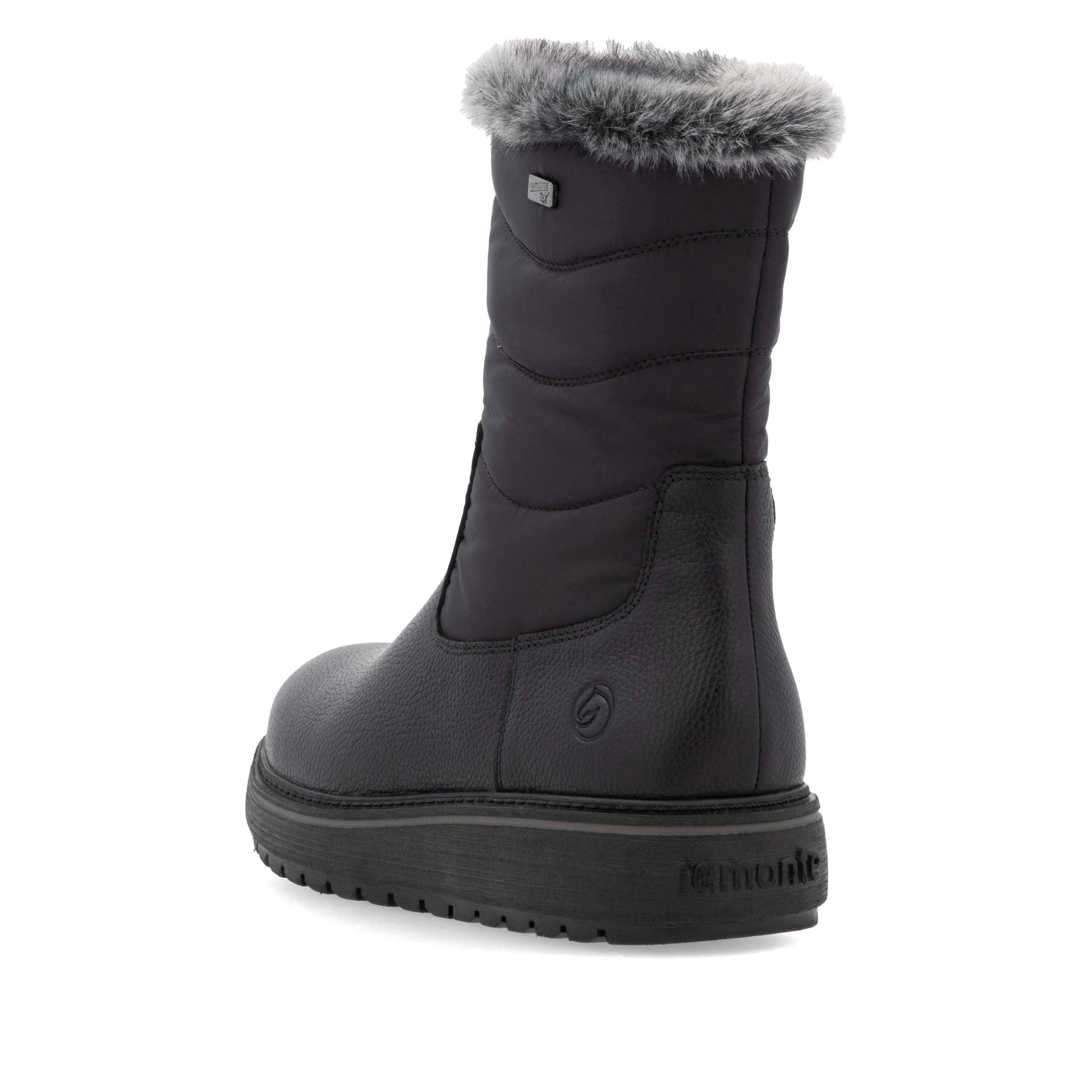 Black Zip Boots for Women | Remonte D0U79-03