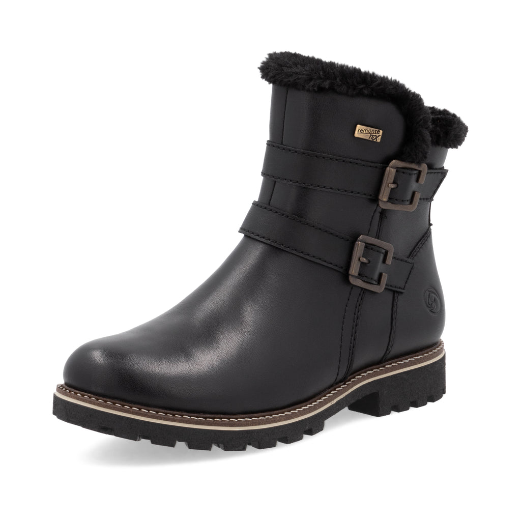 Black Zip Boots for Women | Remonte D8484-00
