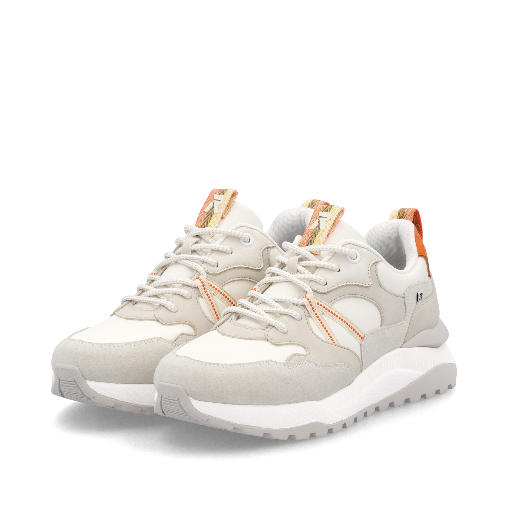 White Elasticated Shoes for Women | Rieker W2501-80