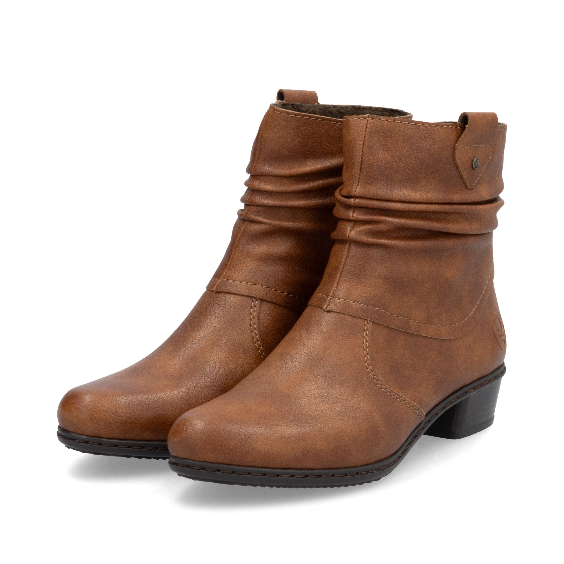 Brown Zip Boots for Women | Rieker Y0771-24