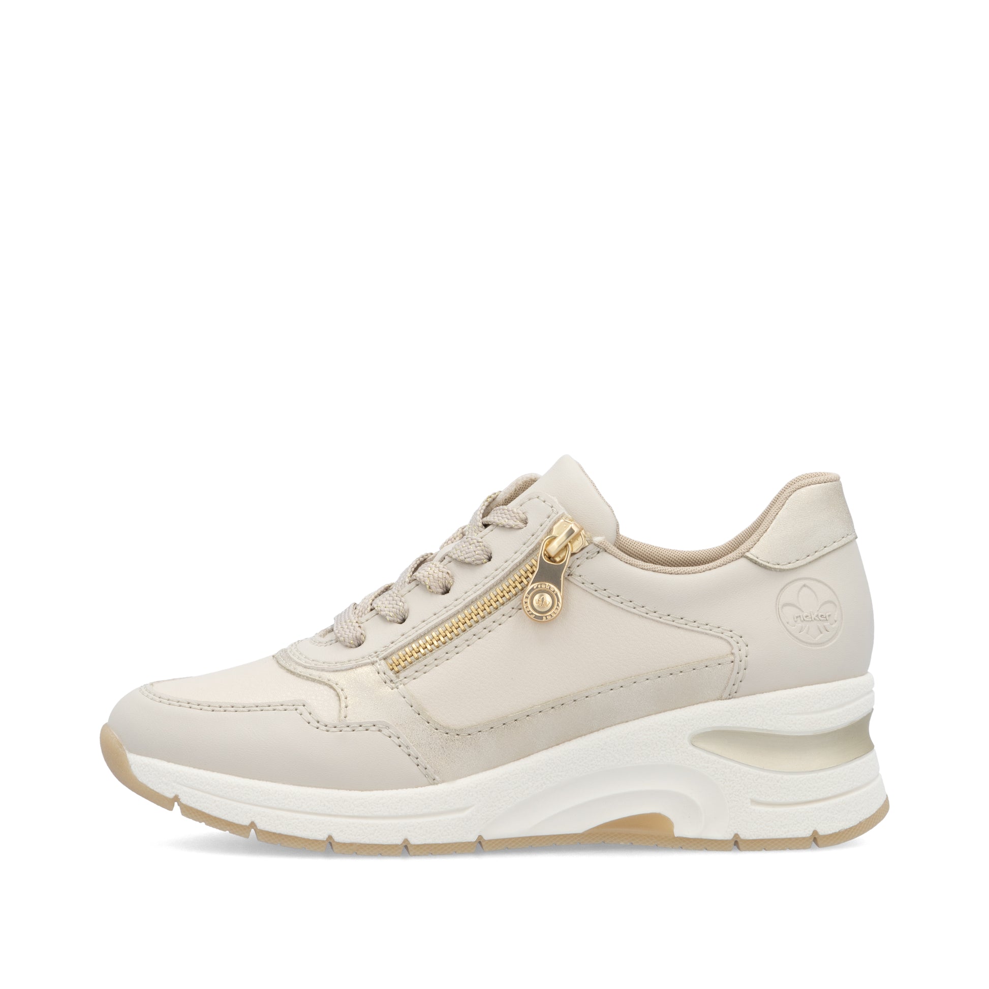 Beige Zip Shoes for Women | Rieker N9301-60