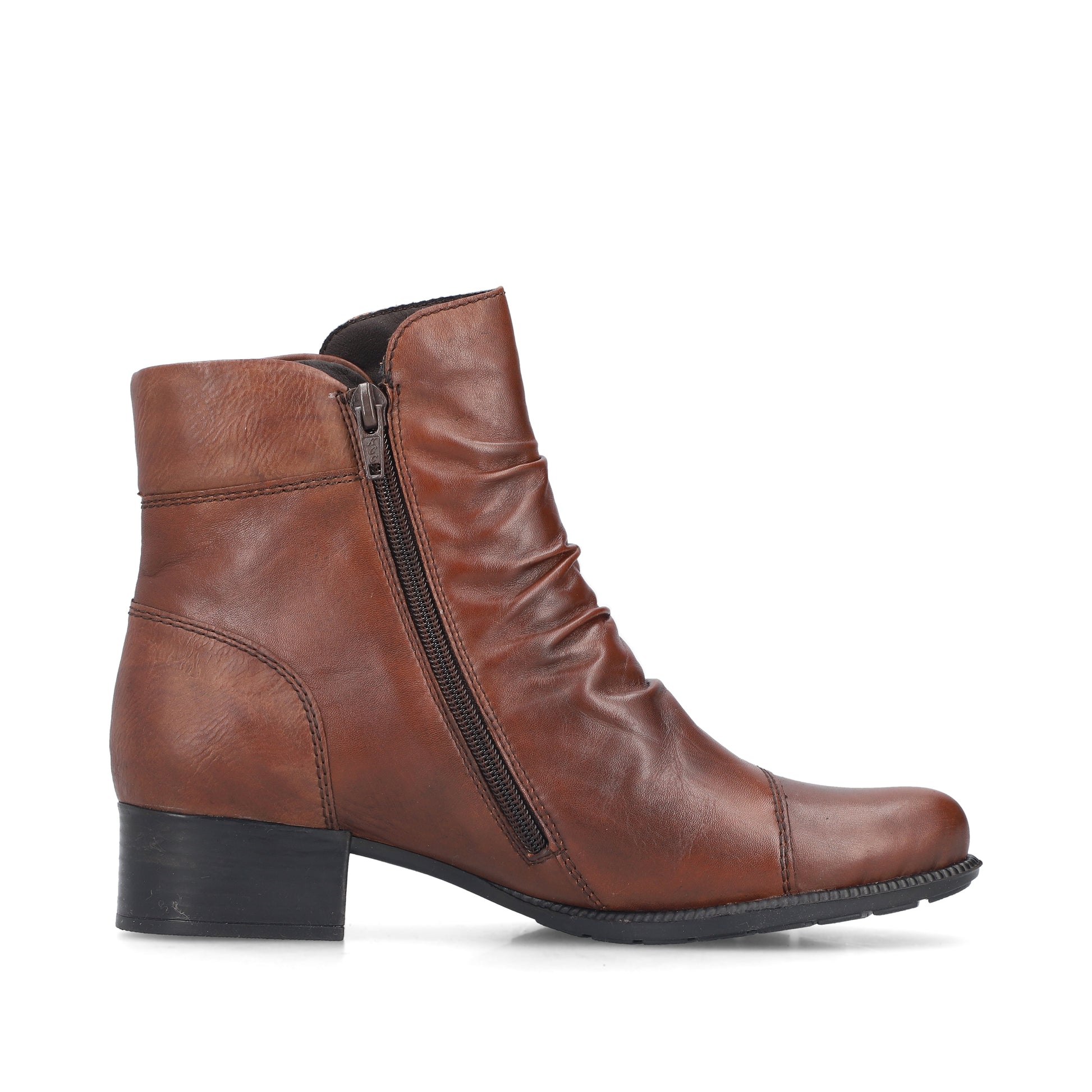 Brown Zip Boots for Women | Rieker 78659-22