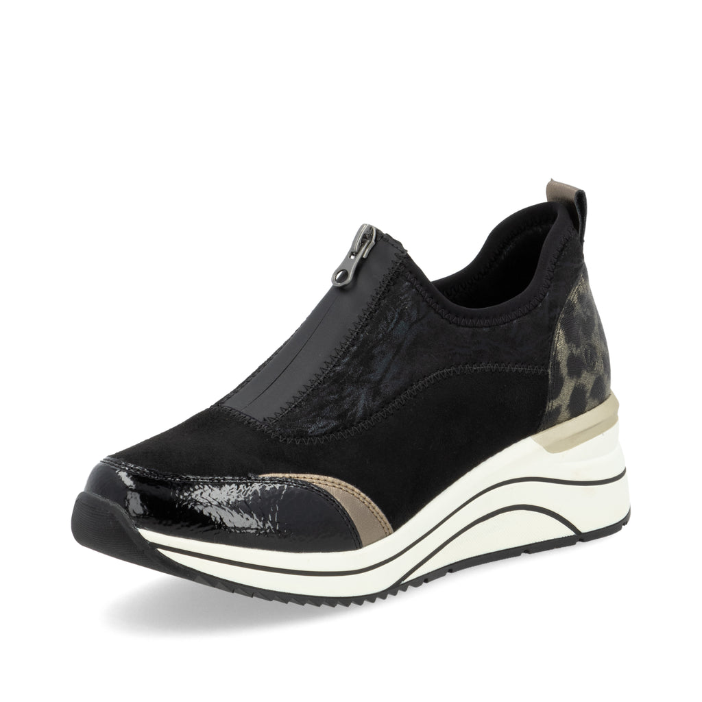 Black Zip Shoes for Women | Remonte D0T08-02