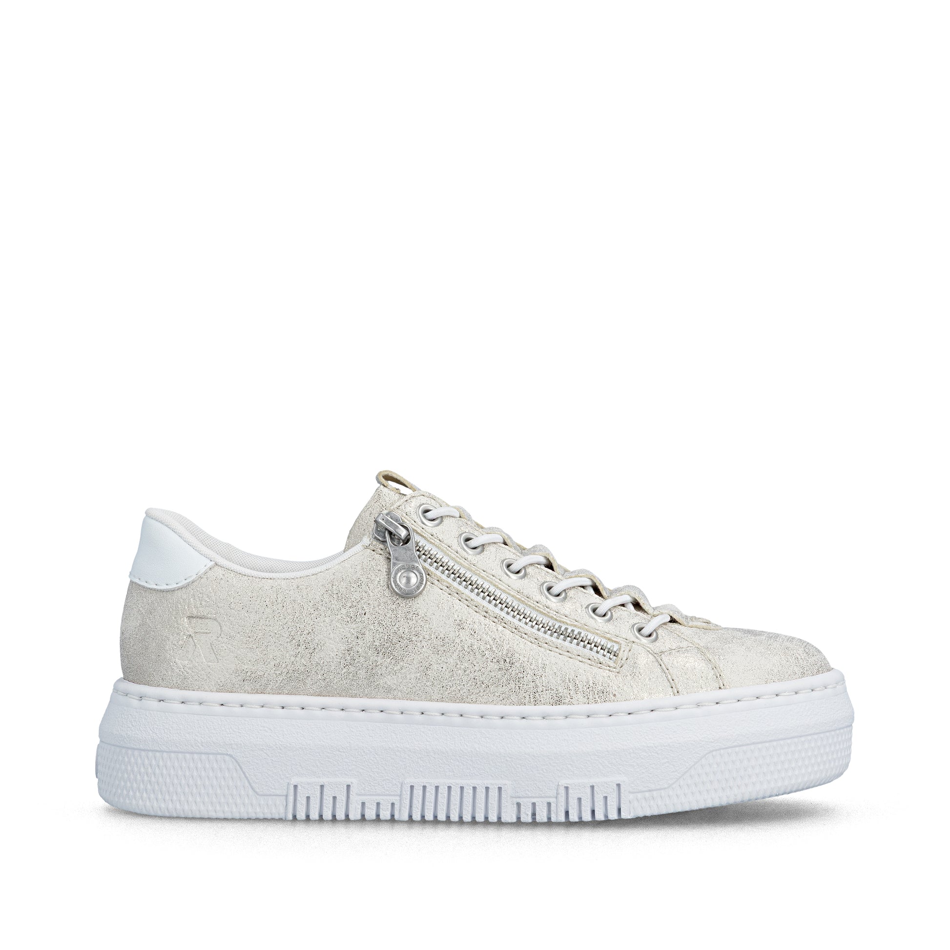 Beige Zip Shoes for Women | Rieker M1953-60