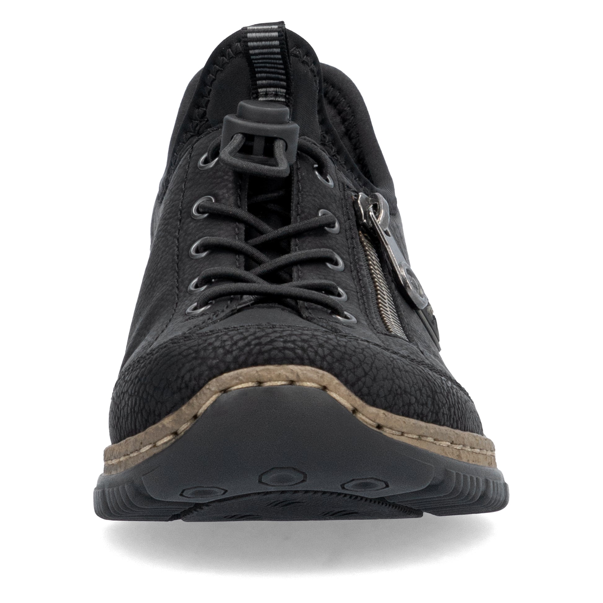 Black Elasticated Shoes for Women | Rieker N3267-01