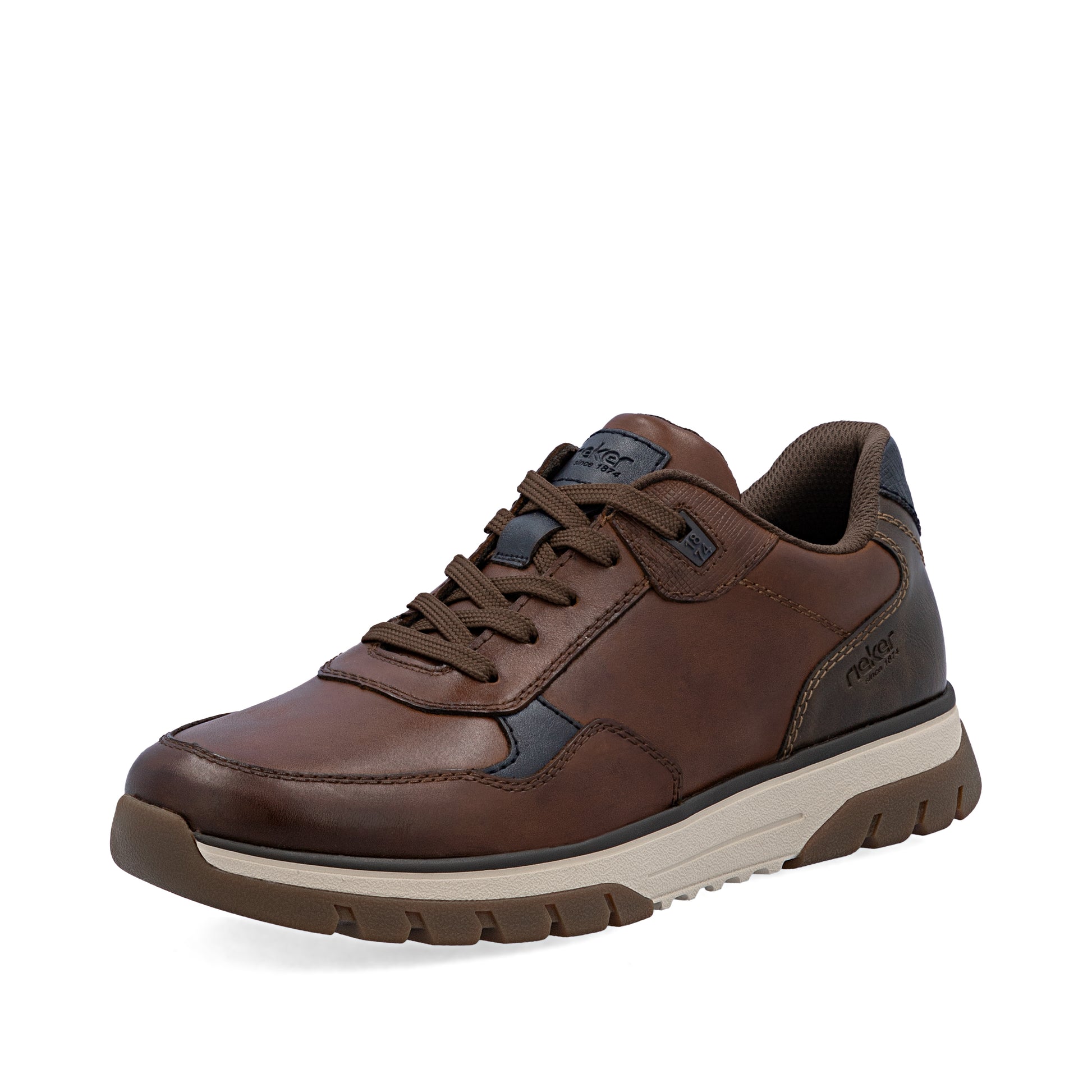 Brown Zip Shoes for Men | Rieker B9301-25