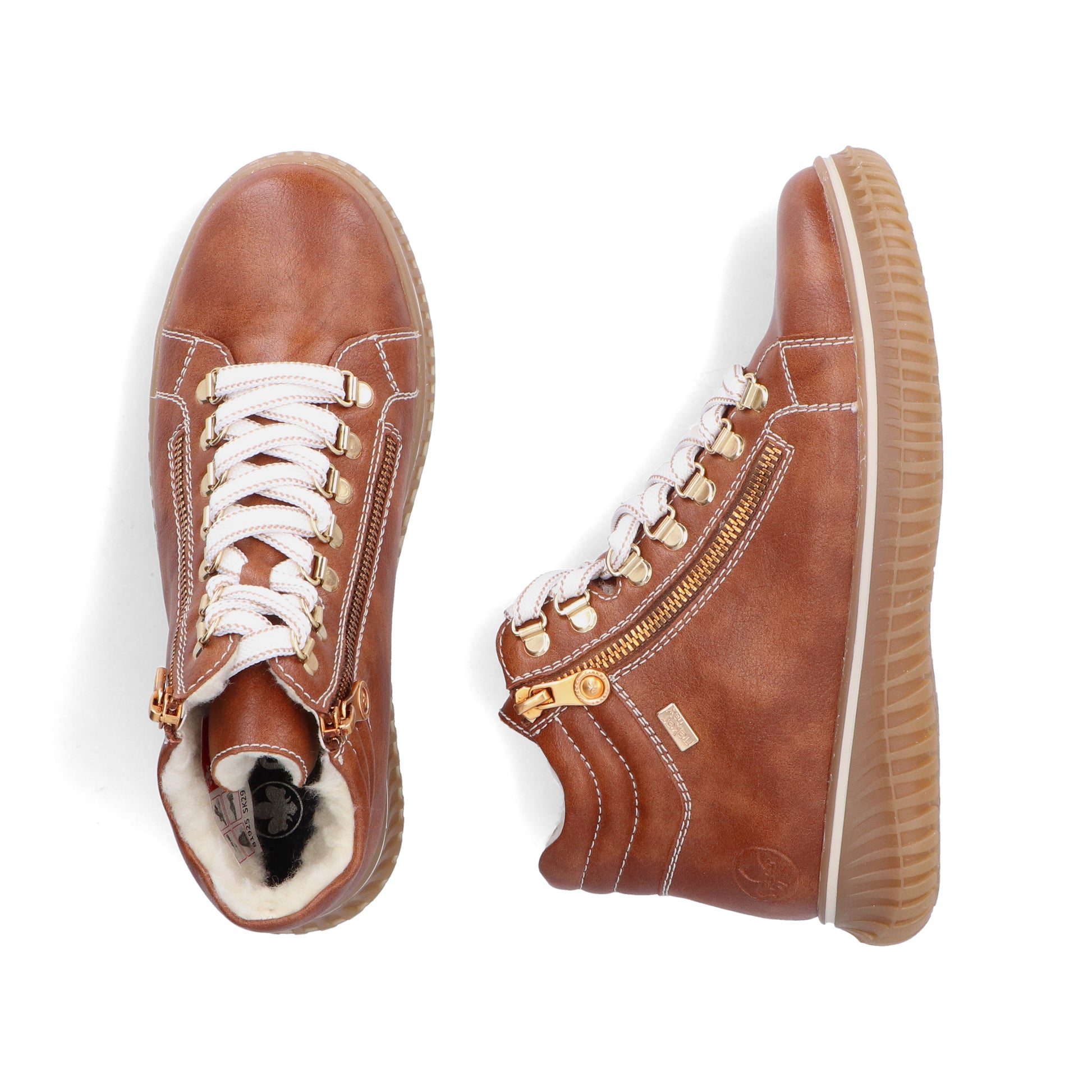 Brown Zip Boots for Women | Rieker 74233-24