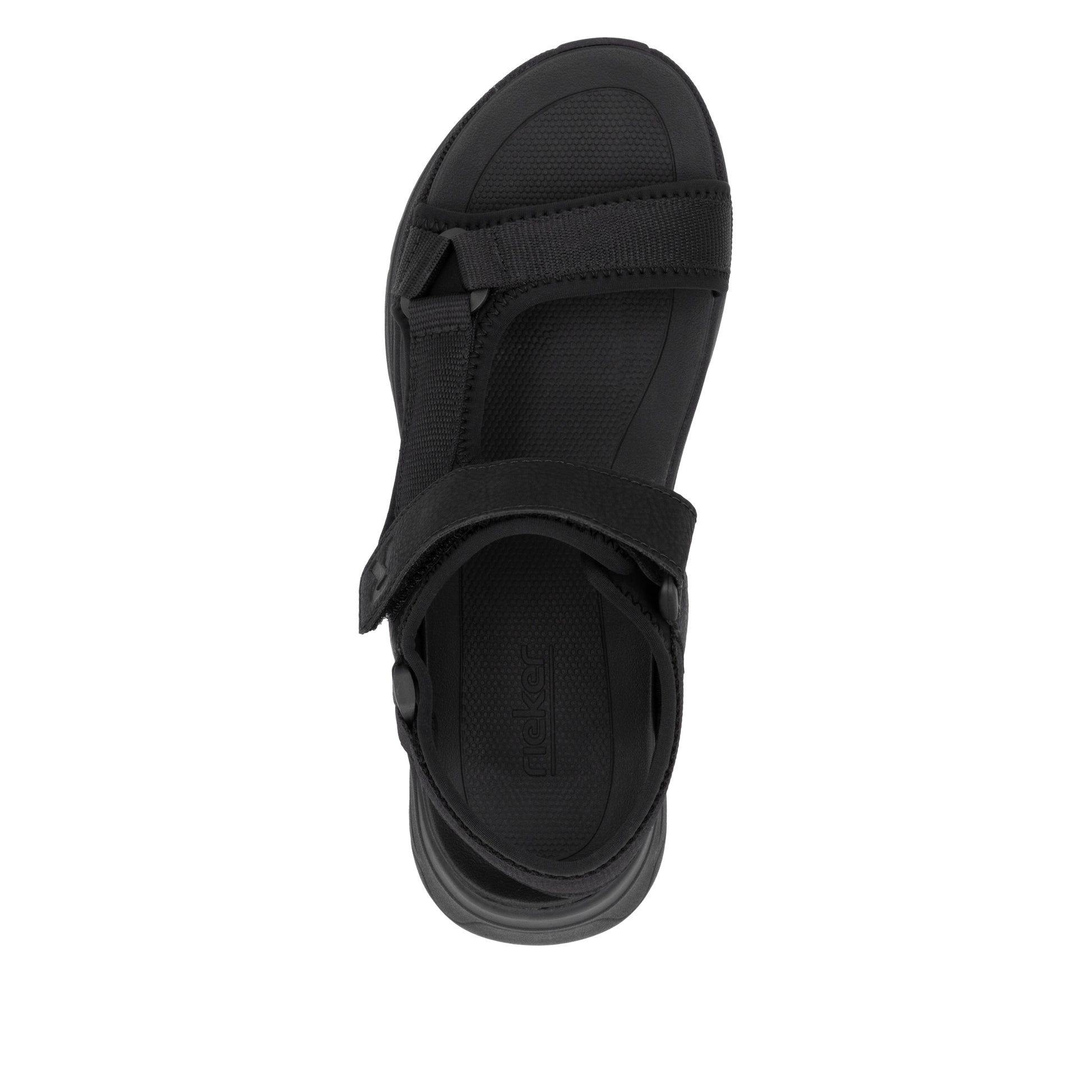 Black Hook & Loop Sandals for Women | Rieker W3151-00