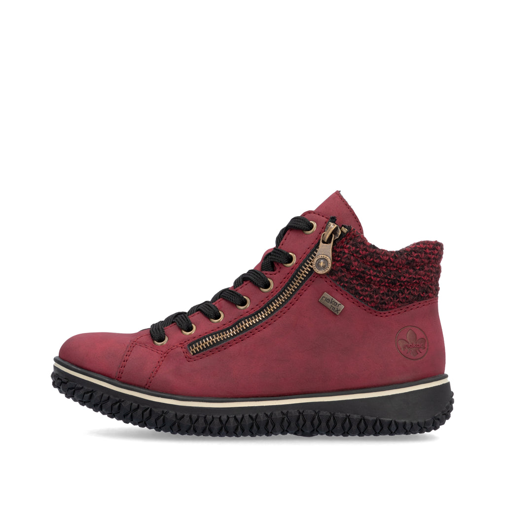 Red Zip Boots for Women | Rieker Z4263-35