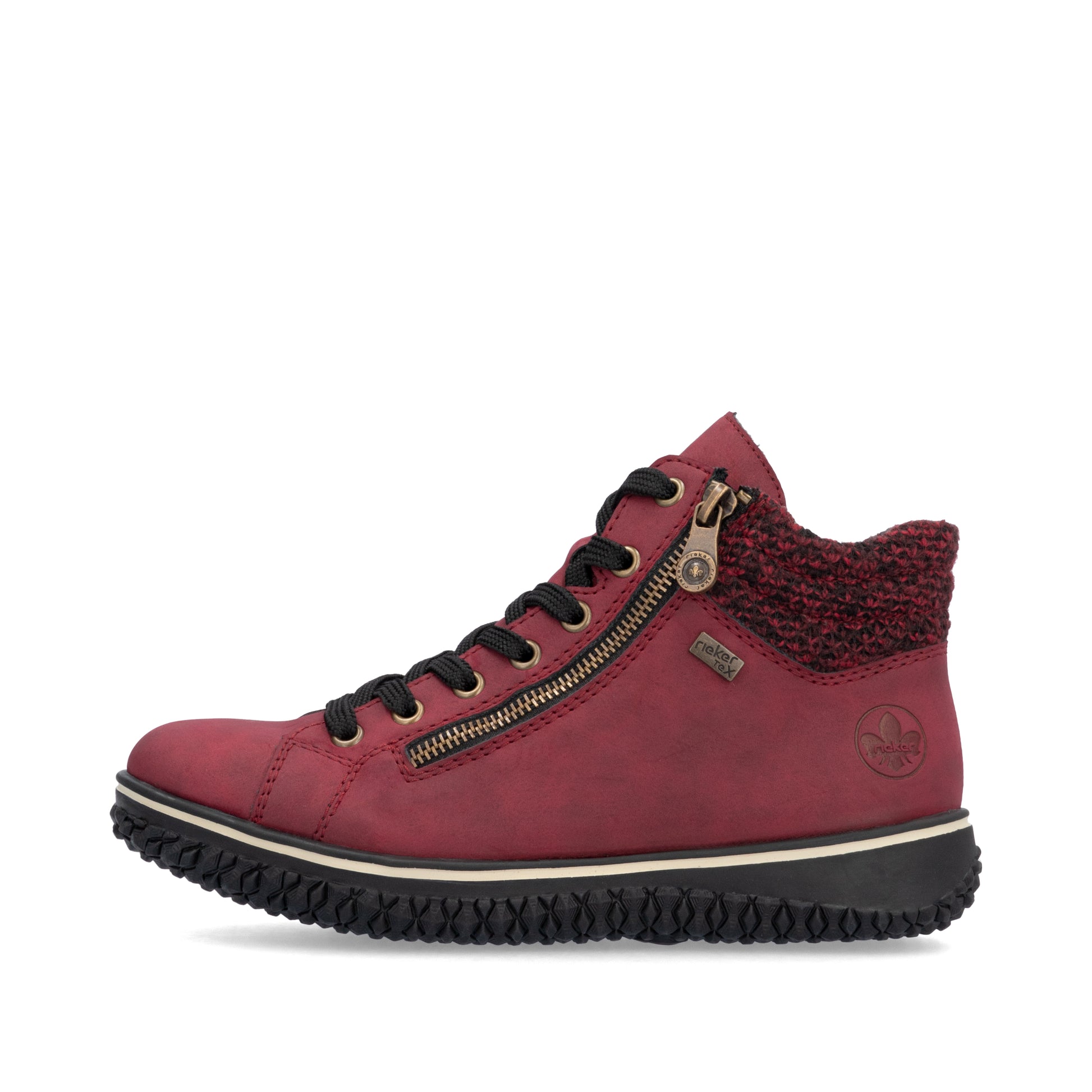 Red Zip Boots for Women | Rieker Z4263-35