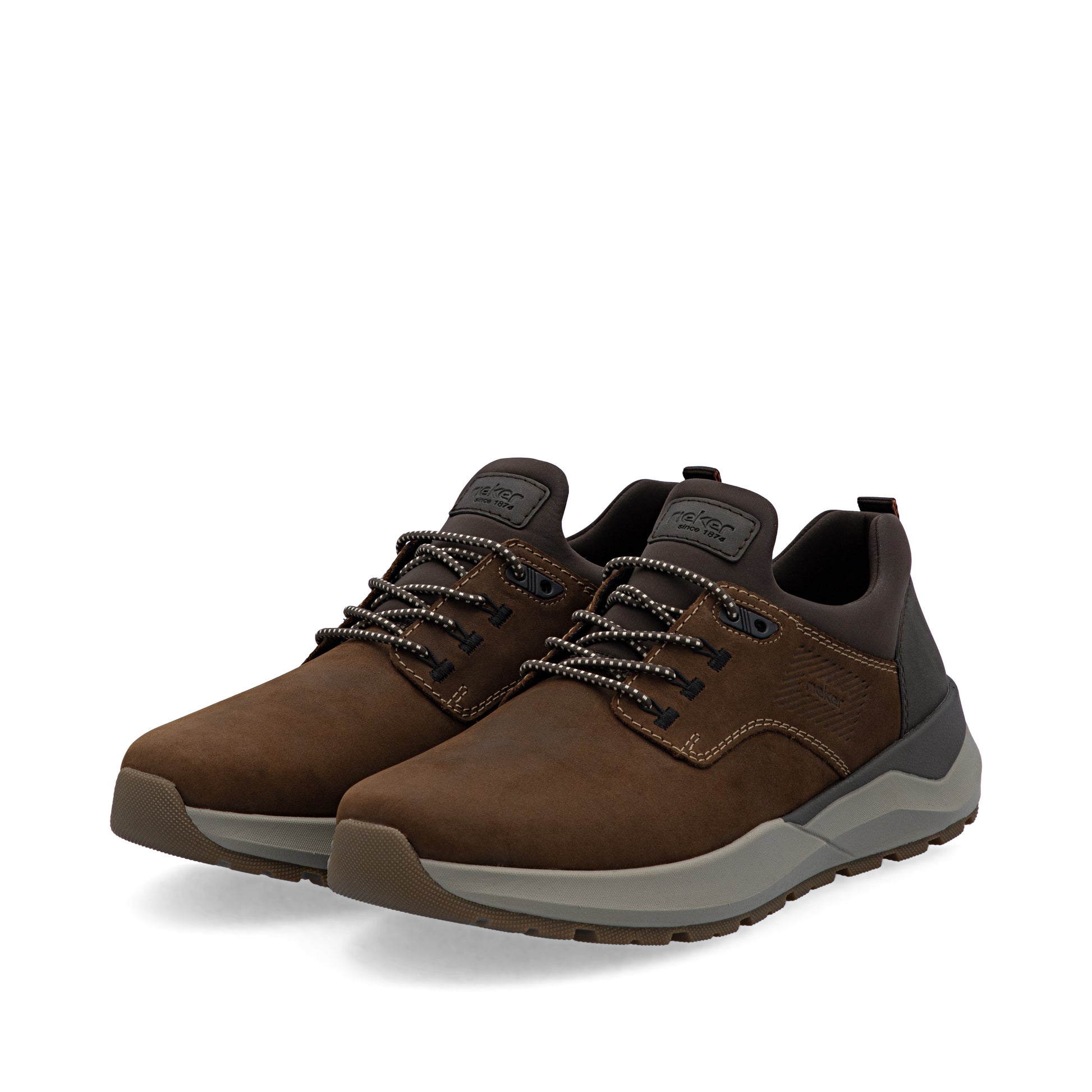 Brown Elasticated Shoes for Men | Rieker 06050-22