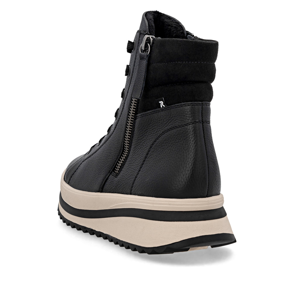 Black Zip Boots for Women | Rieker Sport W3870-00