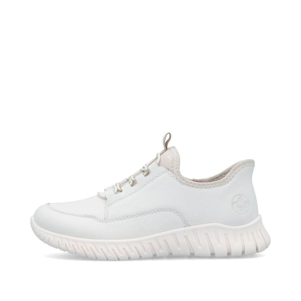 White Elasticated Shoes for Women | Rieker M5357-80