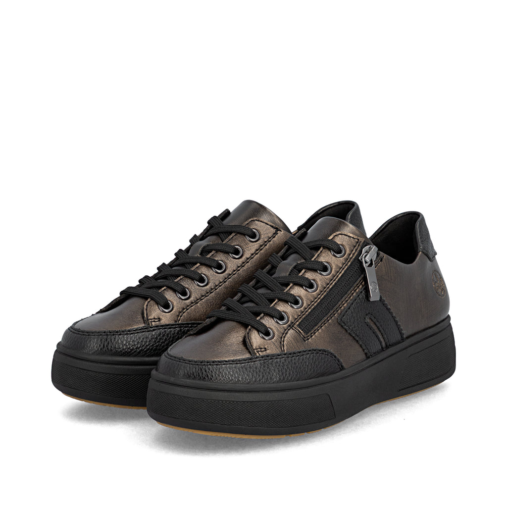Brown Zip Shoes for Women | Rieker M7711-25