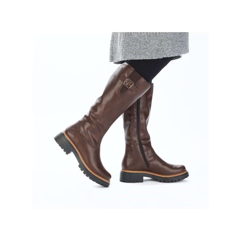 Brown Zip Boots for Women | Rieker 72694-25