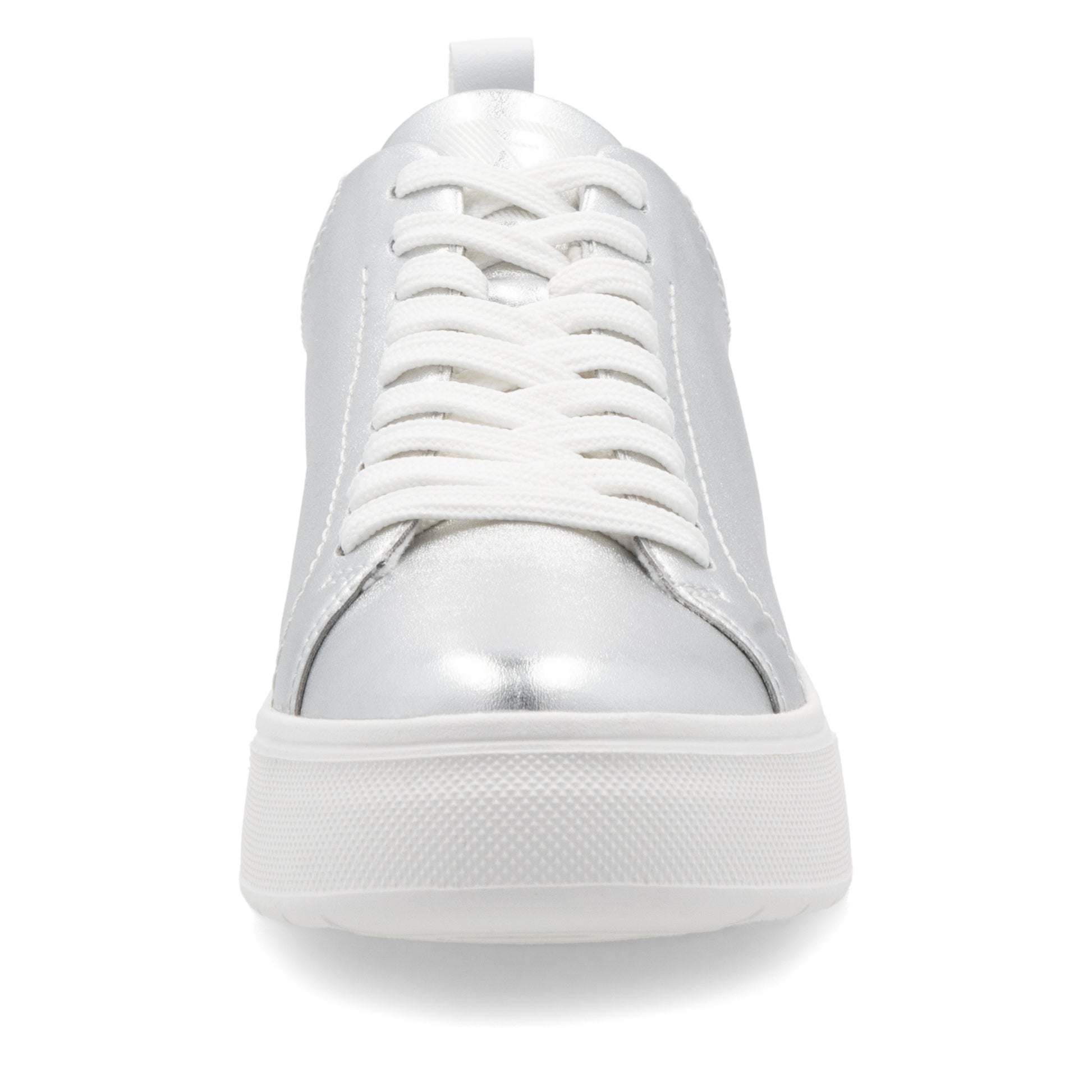 Silver/Platinum Elasticated Shoes for Women | Rieker W2301-90
