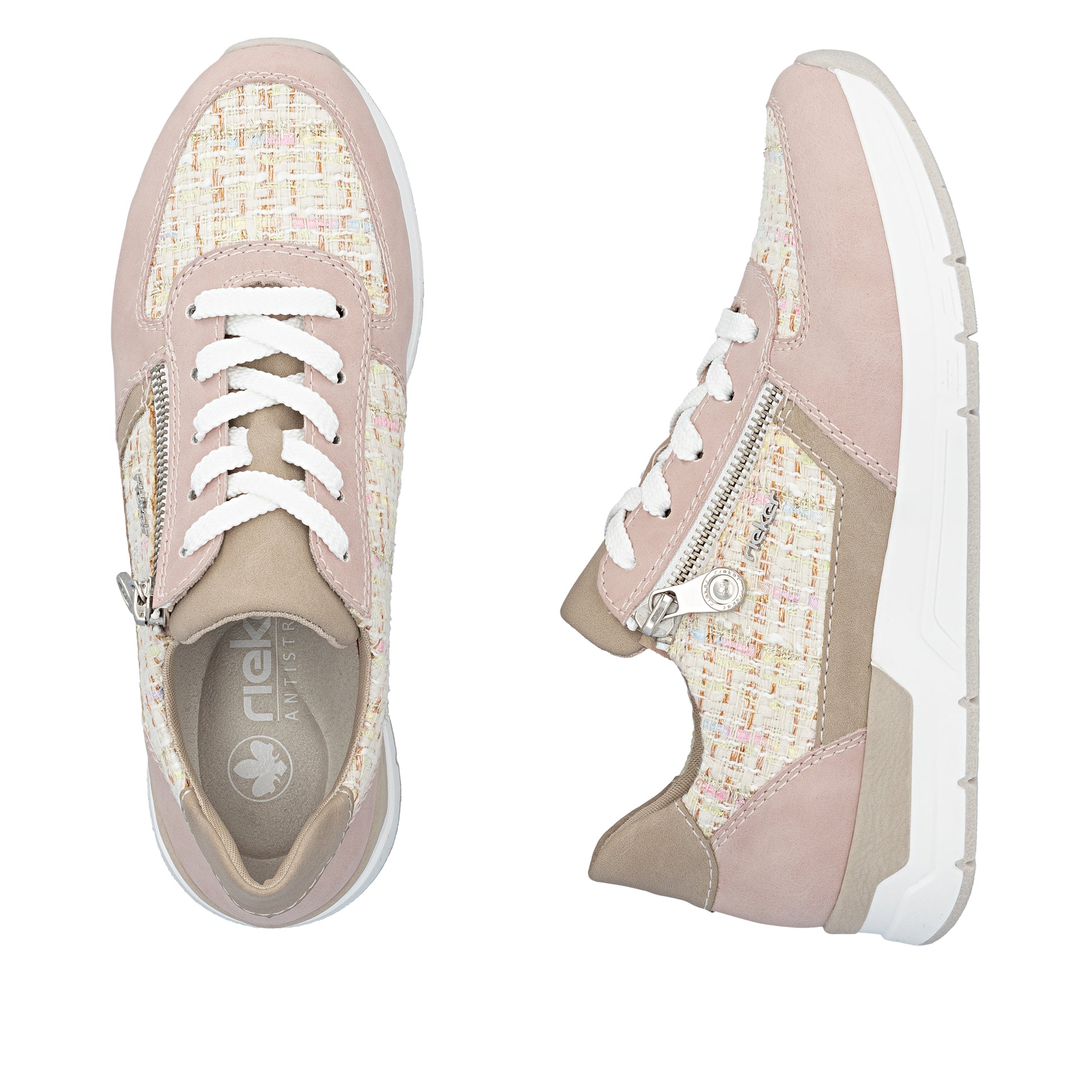 Pink Zip Shoes for Women | Rieker 58902-31