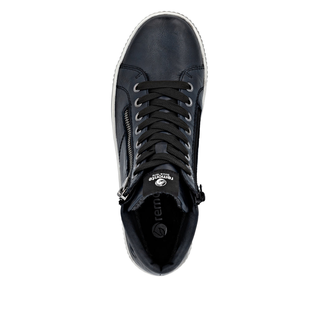 Blue Zip Boots for Women | Remonte D0772-15