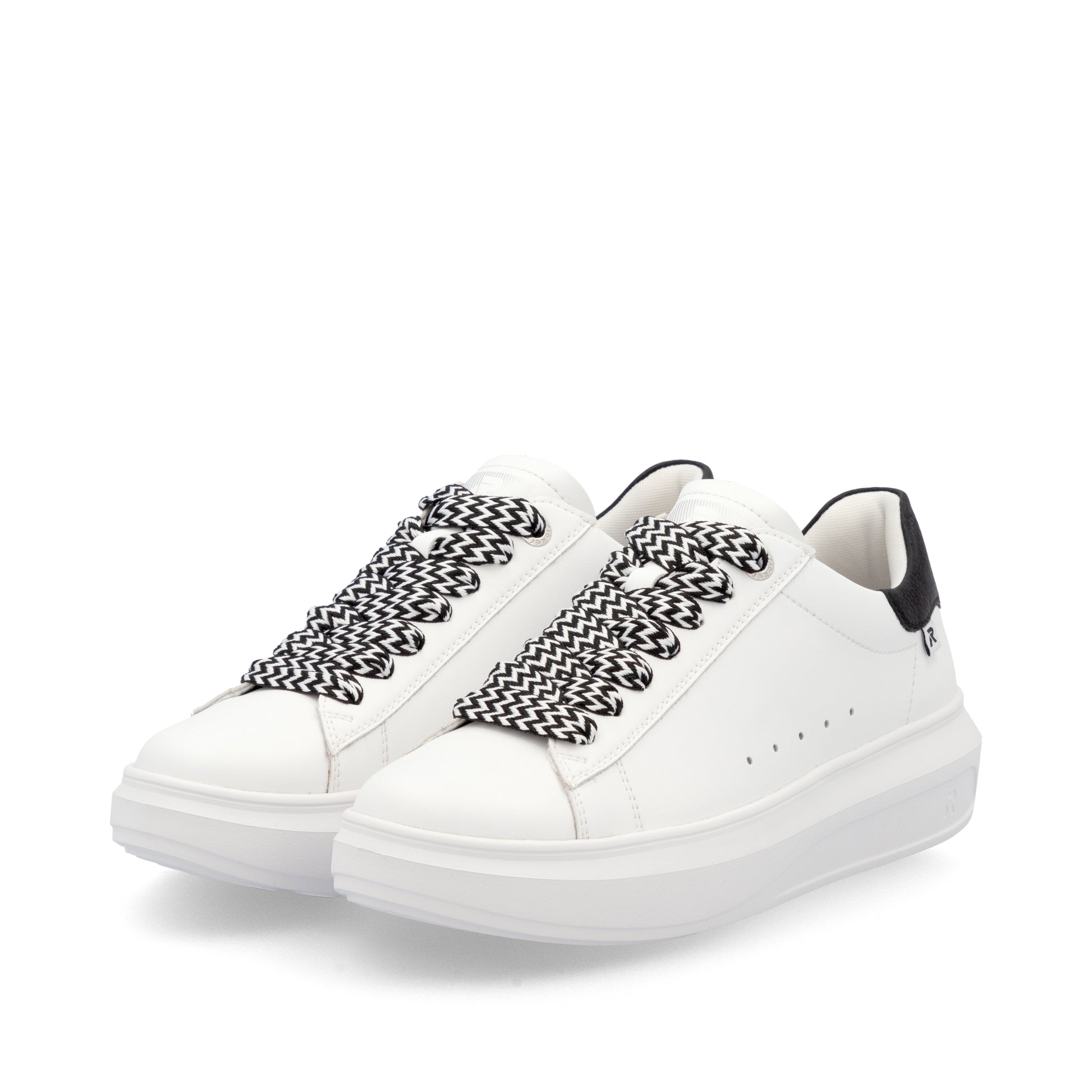 White Elasticated Shoes for Women | Rieker W1201-80