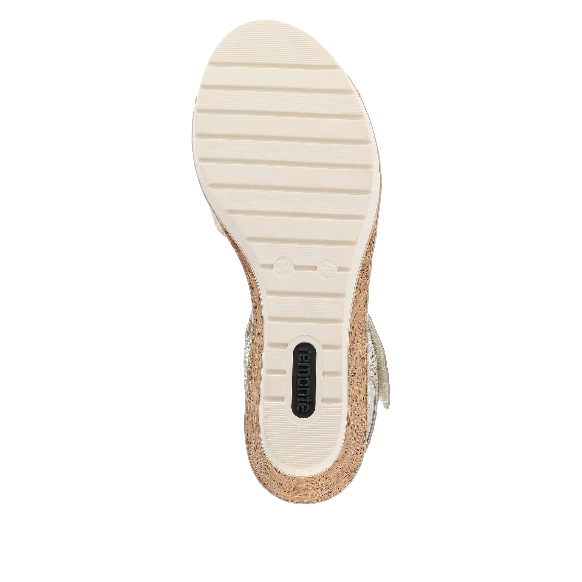 Gold Hook & Loop Sandals for Women | Remonte R6252-91