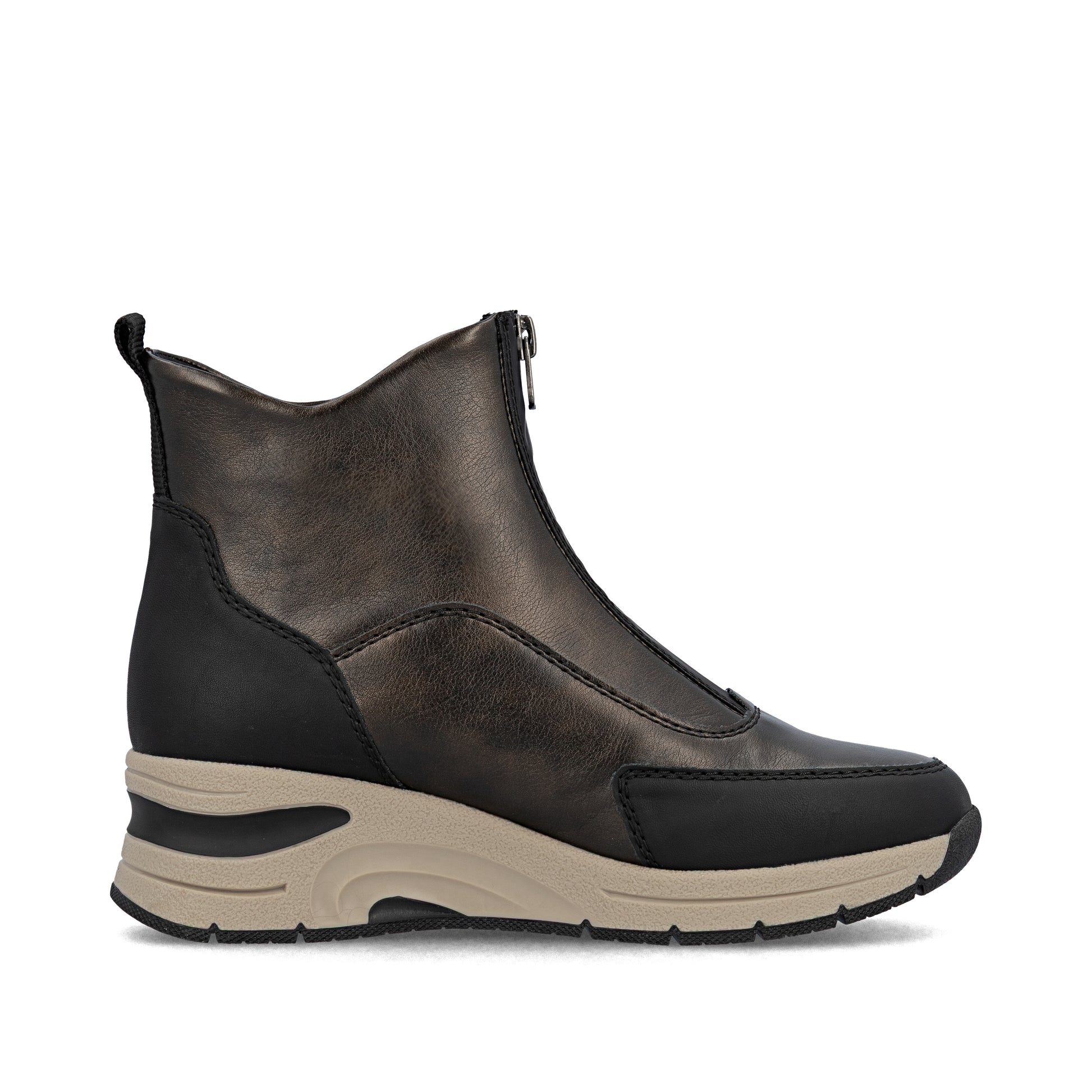 Brown Zip Boots for Women | Rieker N9381-60