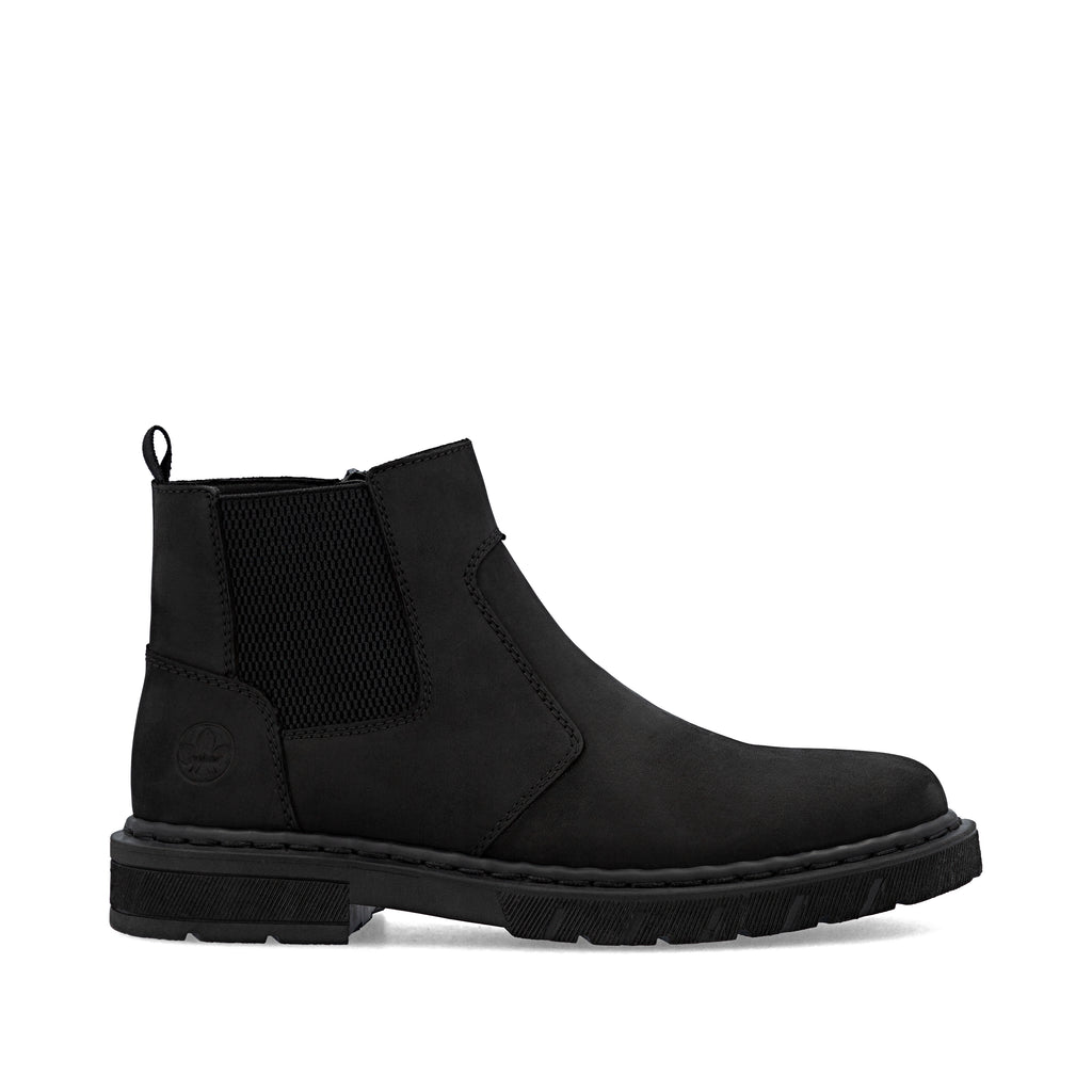 Black Zip Boots for Men | Rieker 31650-00