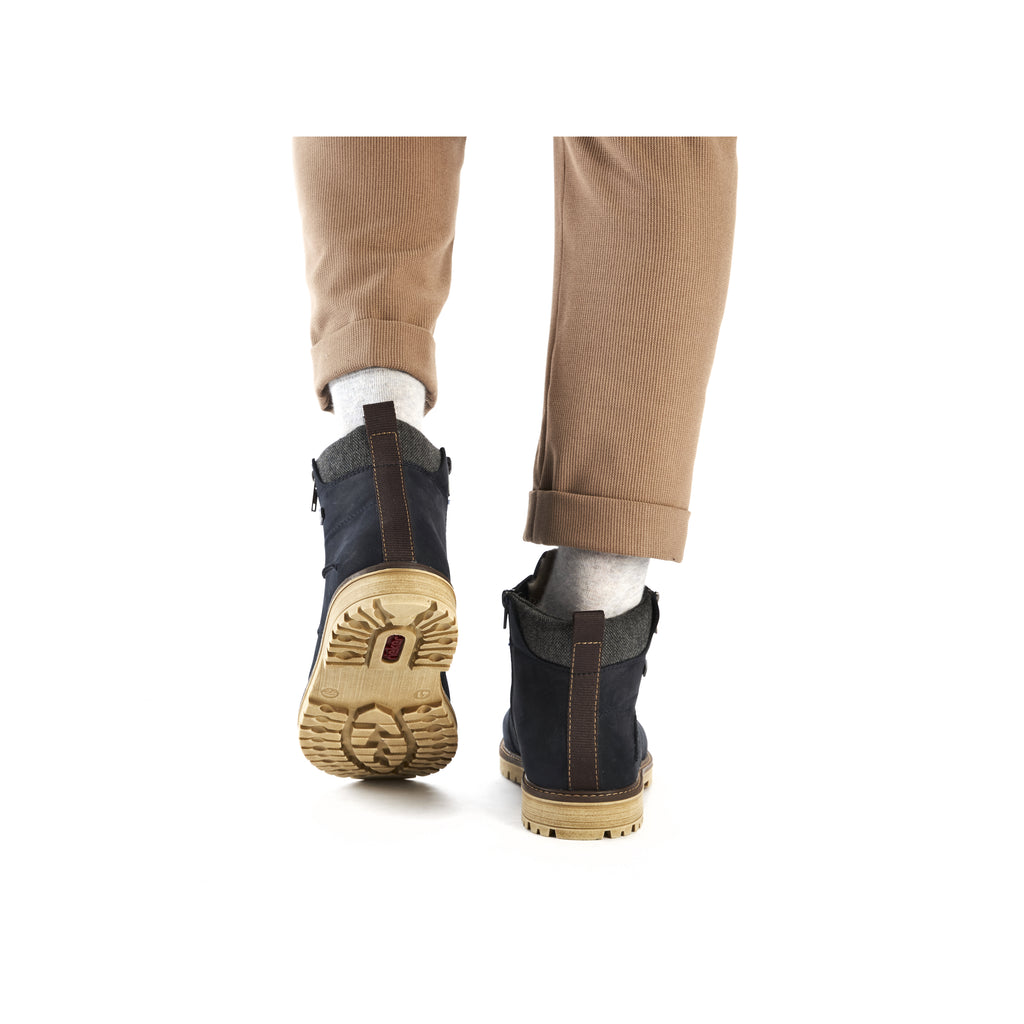 Blue Zip Boots for Men | Rieker F3610-14