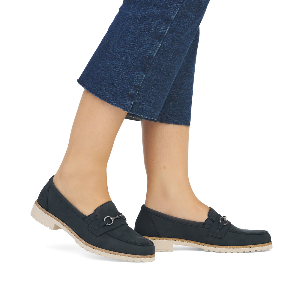 Blue Elasticated Shoes for Women | Rieker 51860-14